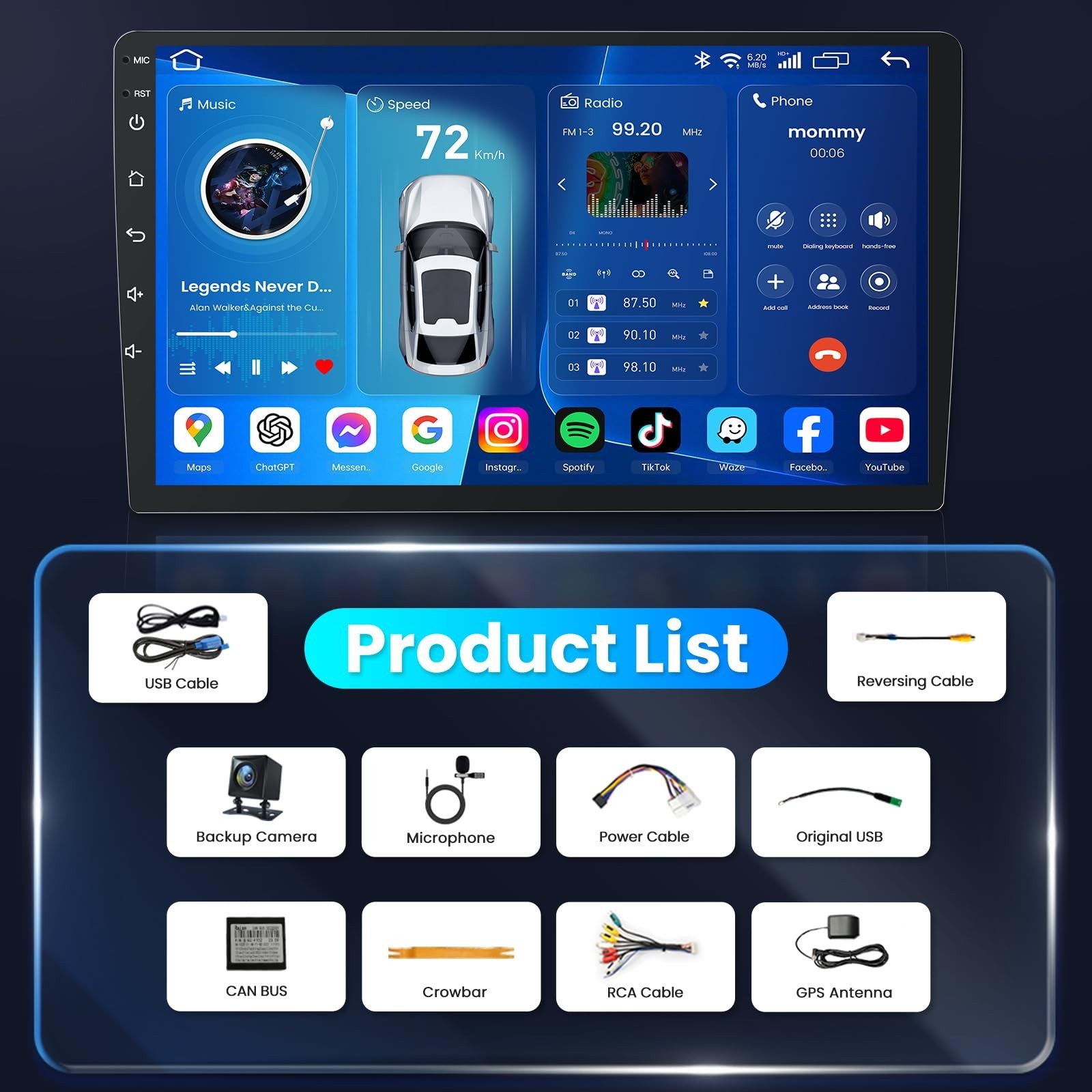 Android 13 Car Radio for Jeep Compass Patriot 2007 2008: 10 Inch HD Touchscre…