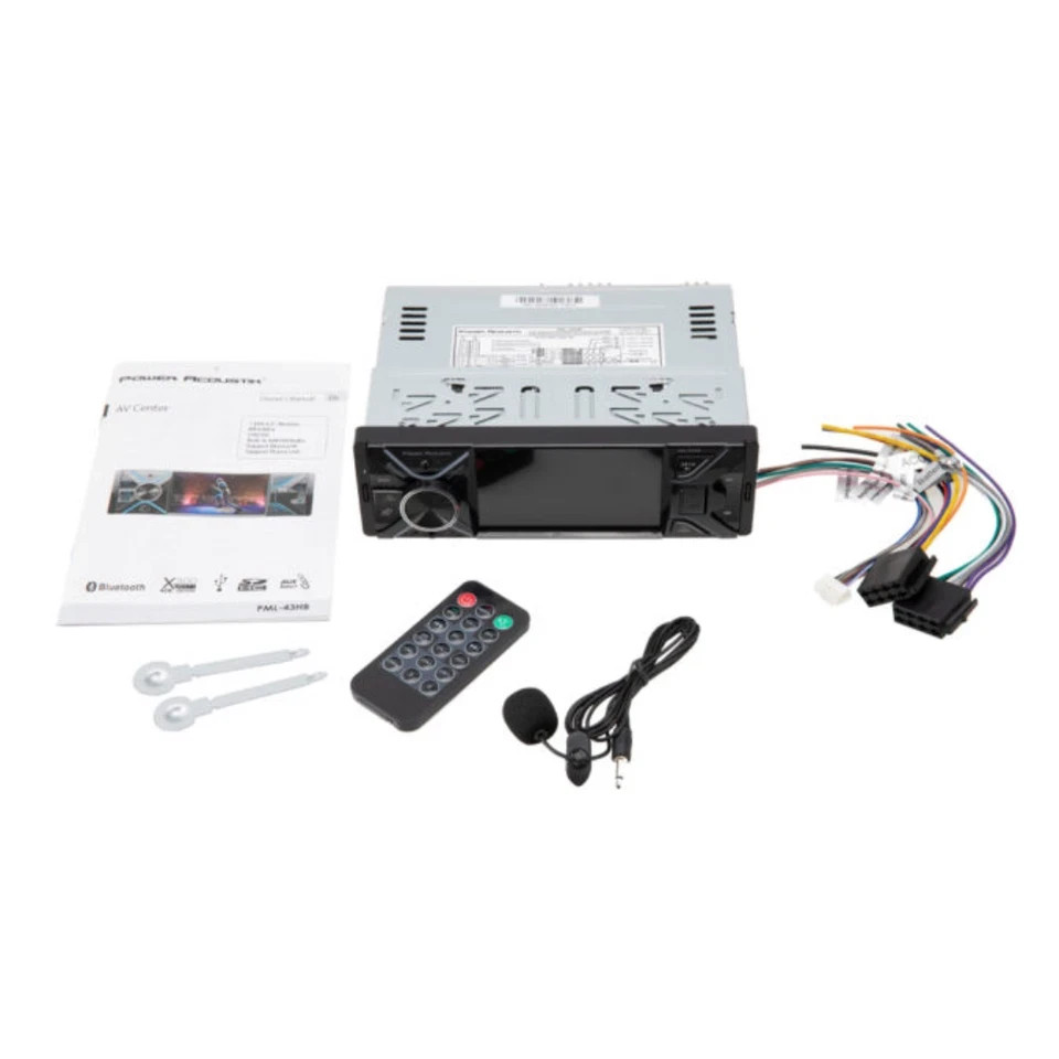 Power Acoustik PML-43HB Bluetooth Digital 1080P Receiver 4.3″ Android Mirroring