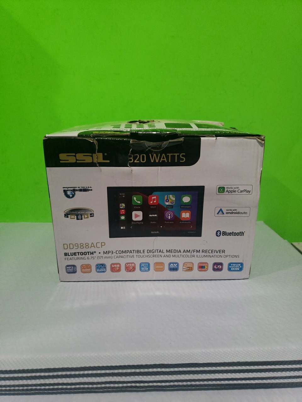 SSL Dd988ACP Bluetooth Digital Media Receiver 320 Watts. MP3 Compatible Open Box