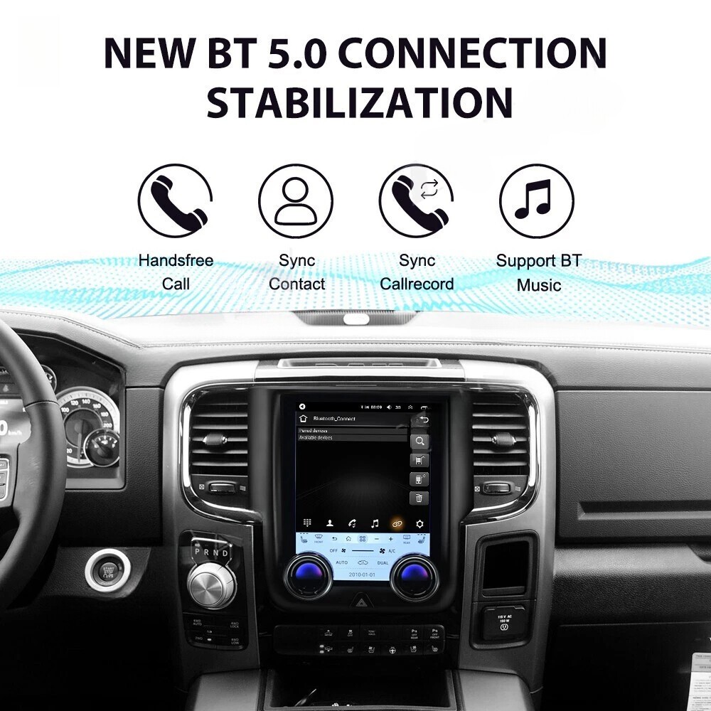 9.7” For 2013-2018 Dodge Ram 1500 2500 3500 Tesla Style Car Radio Stereo GPS