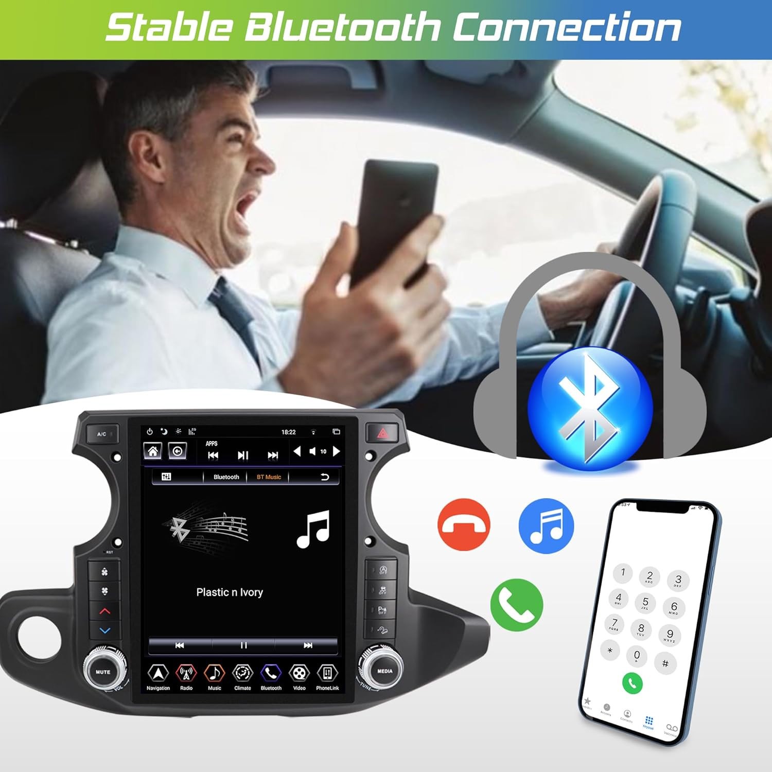 LINKSWELL 12.1″T-Style Radio Stereo for Jeep Wrangler JL Gladiator 2018-2023 GPS