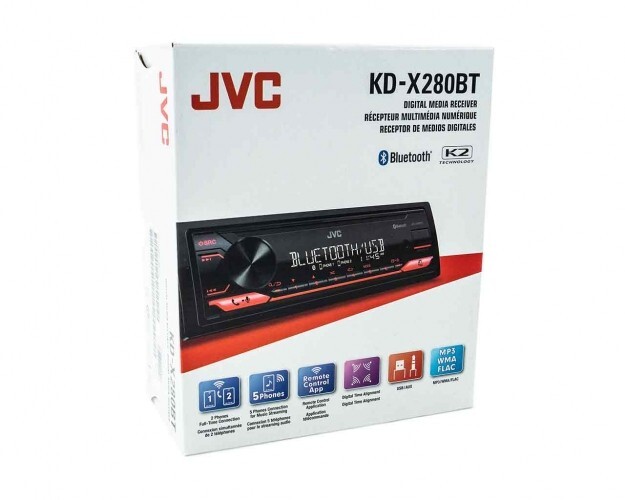 JVC KD-X280BT Bluetooth Car Stereo w/USB AM/FM MP3 High Contrast LCD