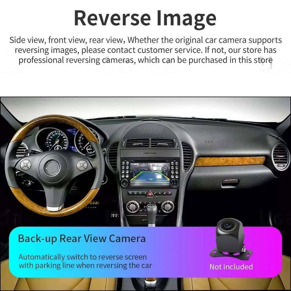 7″ Android 14 CarPlay Radio For Mercedes-Benz SLK R171 04-12 GPS 8+128G Stereo