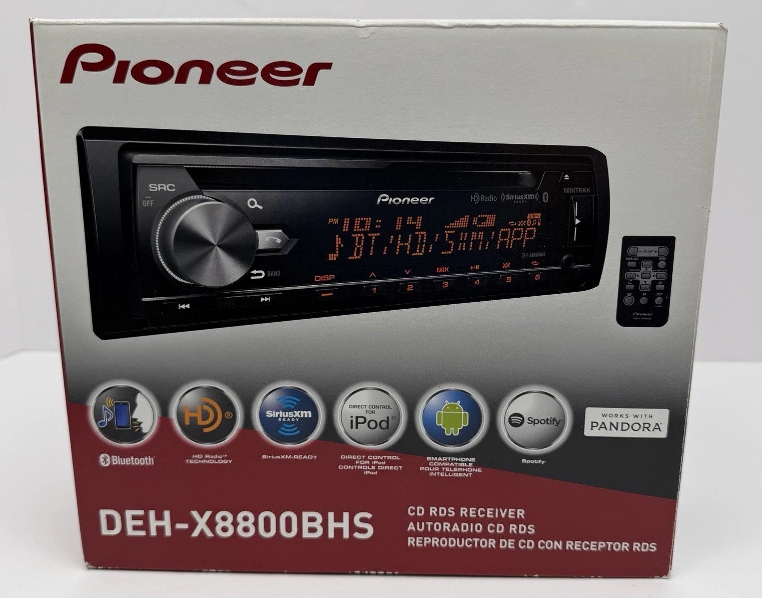 Pioneer DEH-X8800BHS CD RDS Receiver Car Stereo HD Radio – NEW Unused/Open Box