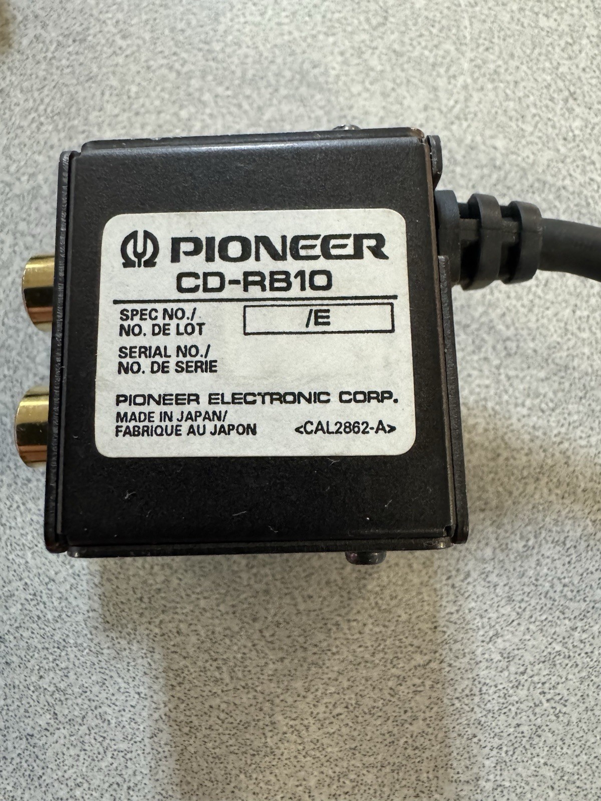 Pioneer Old School Car Stereo P-Bus AUX Adapter CD-RB10