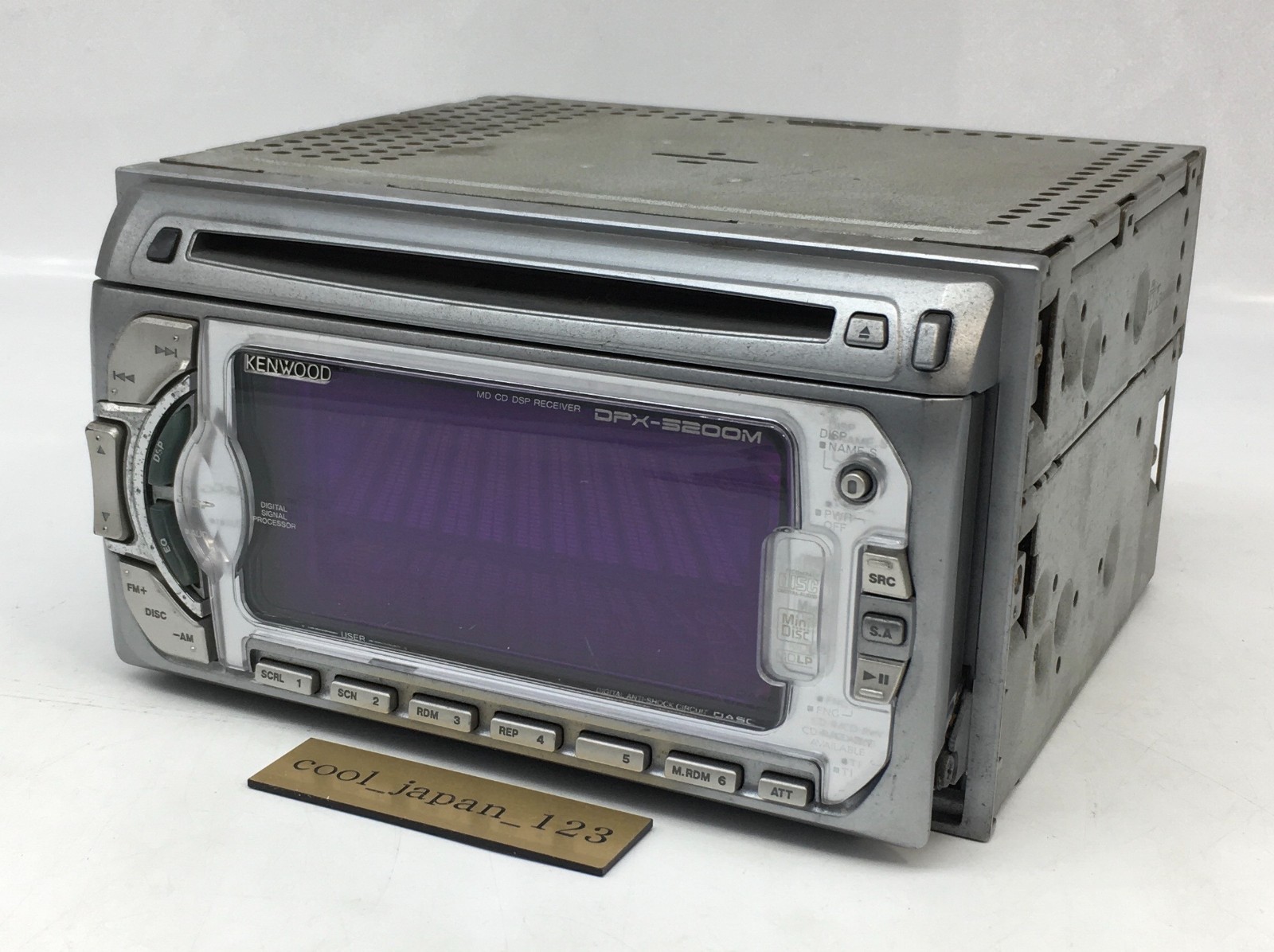 KENWOOD DPX-5200M 2DIN Car Audio CD MD AM FM Player Tested Working Vintage