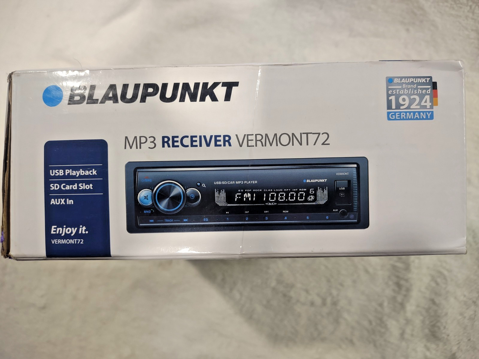 OPEN BOX – Blaupunkt VERMONT72 Mechless Receiver W/ Bluetooth – We Pay Shipping