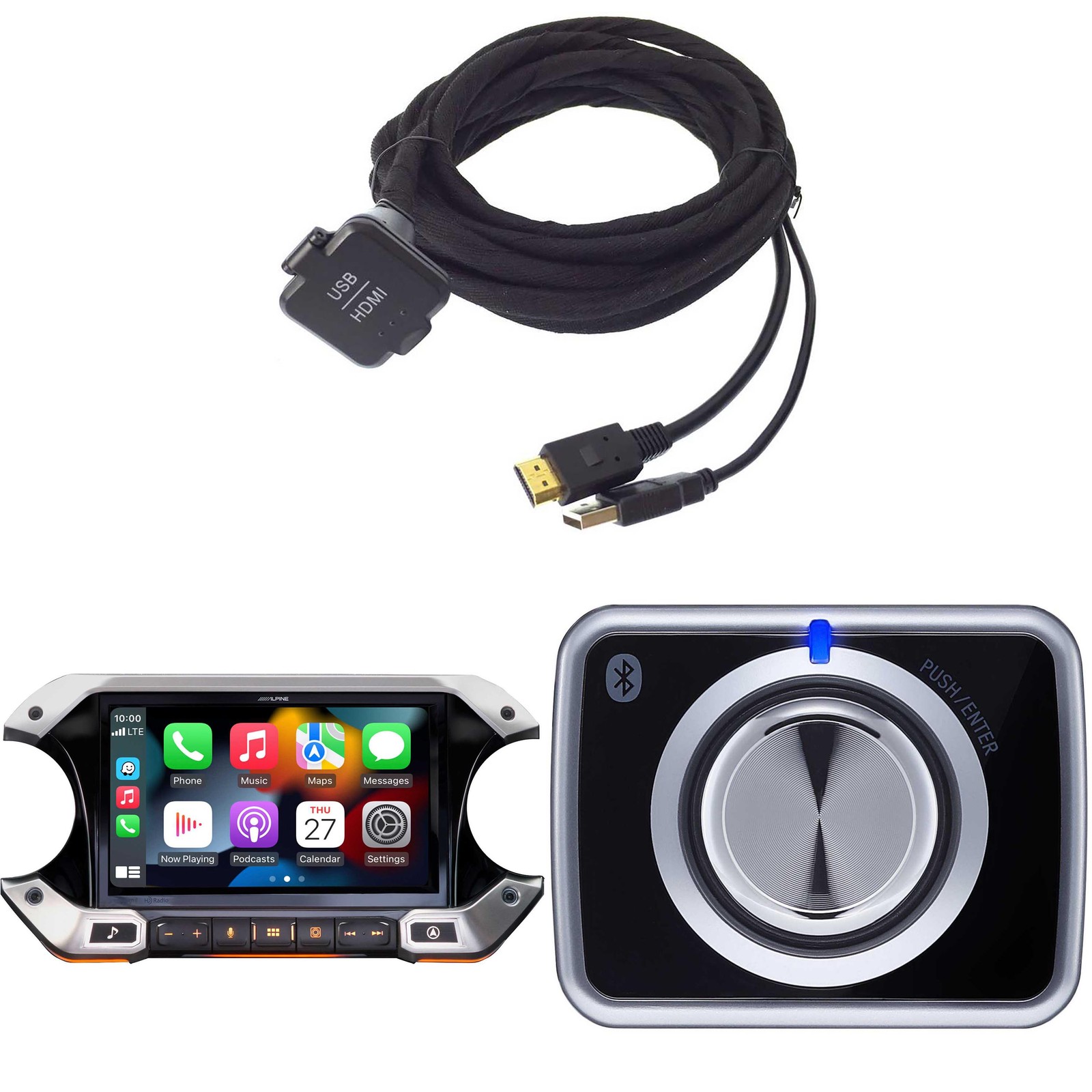 Alpine i509-WRA-JL, KCU-315UH USB / HDMI Extension Cable & RUX-H02 Next-Gen A…