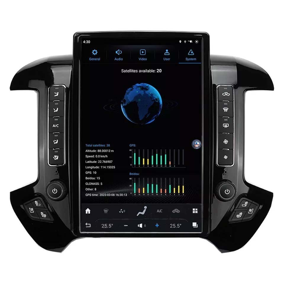 14.4″ For 2013-20 Silverado Sierra Car Radio Stereo Apple Carplay GPS Navi 128G