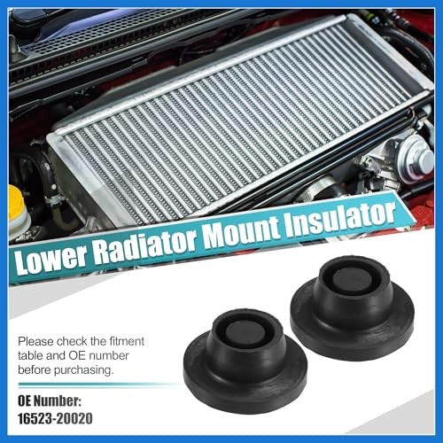 2pcs Upper Rubber Cushion Bushing Radiator Mount Insulator No.16523-20020 for