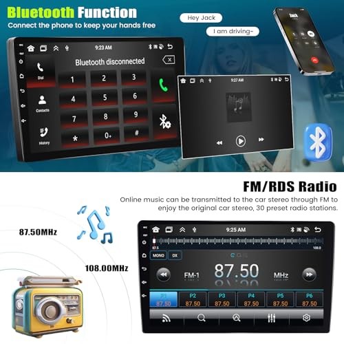 [6+128G] 8-Core Android 15 Car Radio Stereo for Mitsubishi 8 Core 6+128G