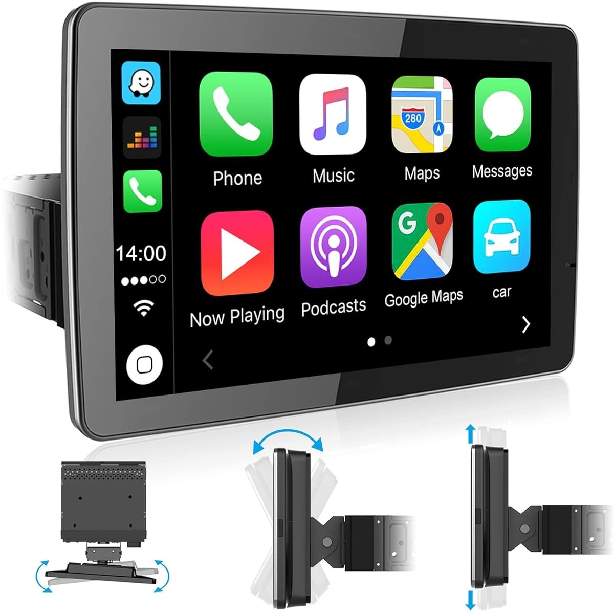 Stiflix Single Din 9″ IPS Car Stereo CarPlay Android Auto Bluetooth USB – NEW