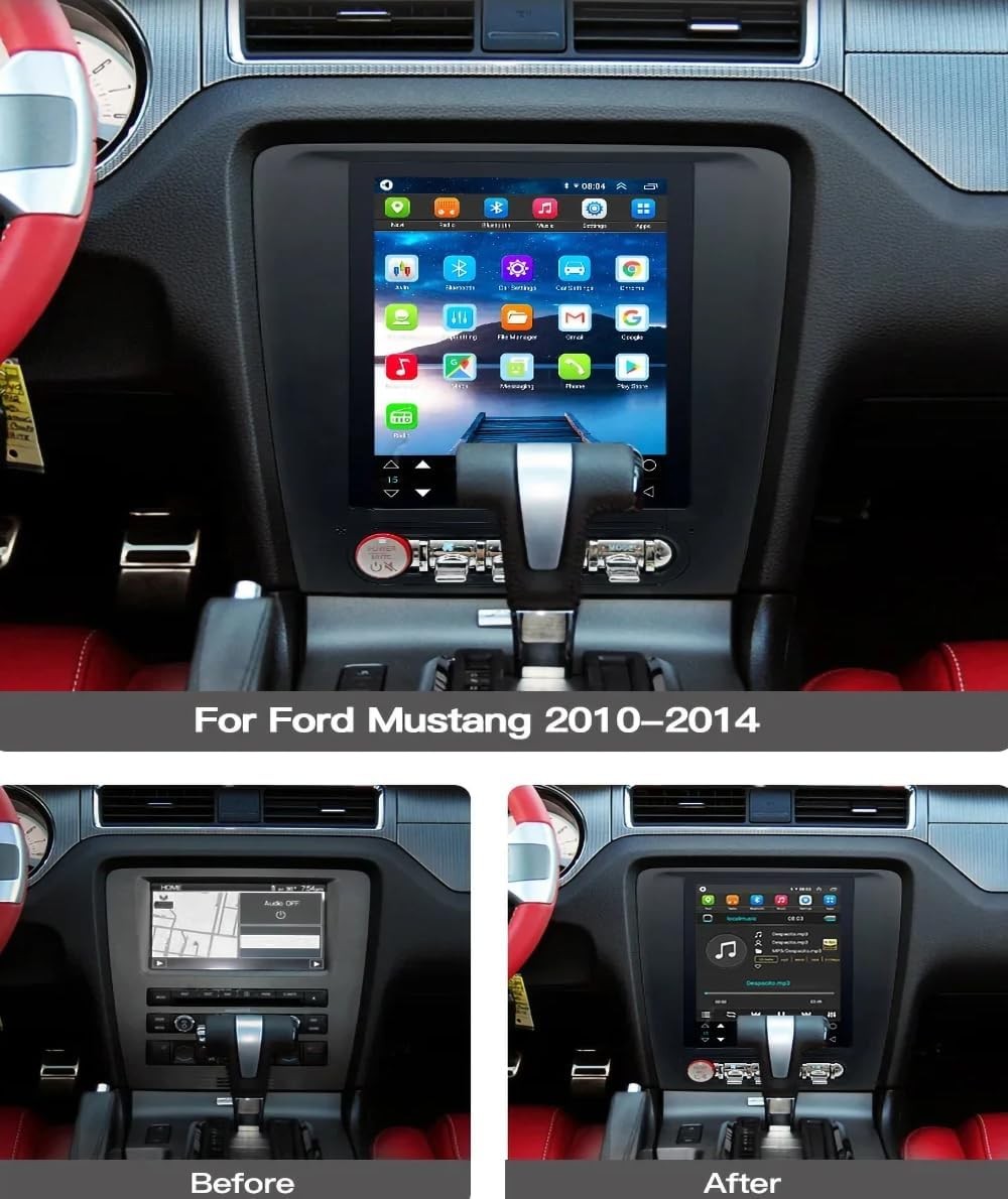 9.7″ For Ford Mustang 2010-2014 Car GPS Radio Navigation Stereo 6G+128G Carplay
