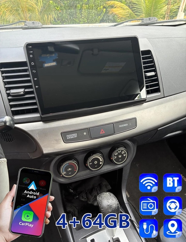 Apple Carplay For Mitsubishi Lancer 2008-2017 Android Car Stereo Radio GPS 64GB