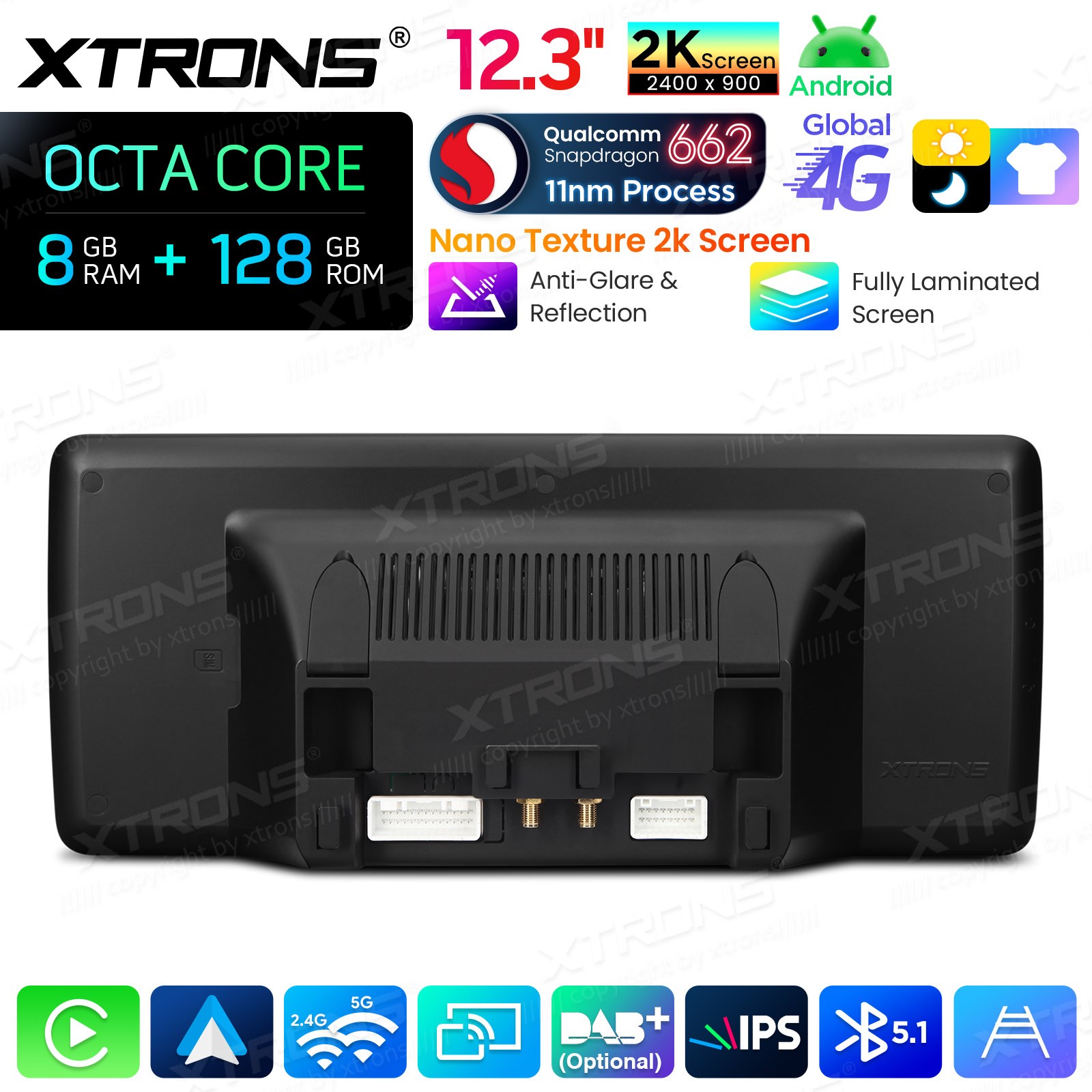 12.3″ Android 14 GPS Navigation for Mercedes ML W166 GL X166 8GB 128GB 2K Screen