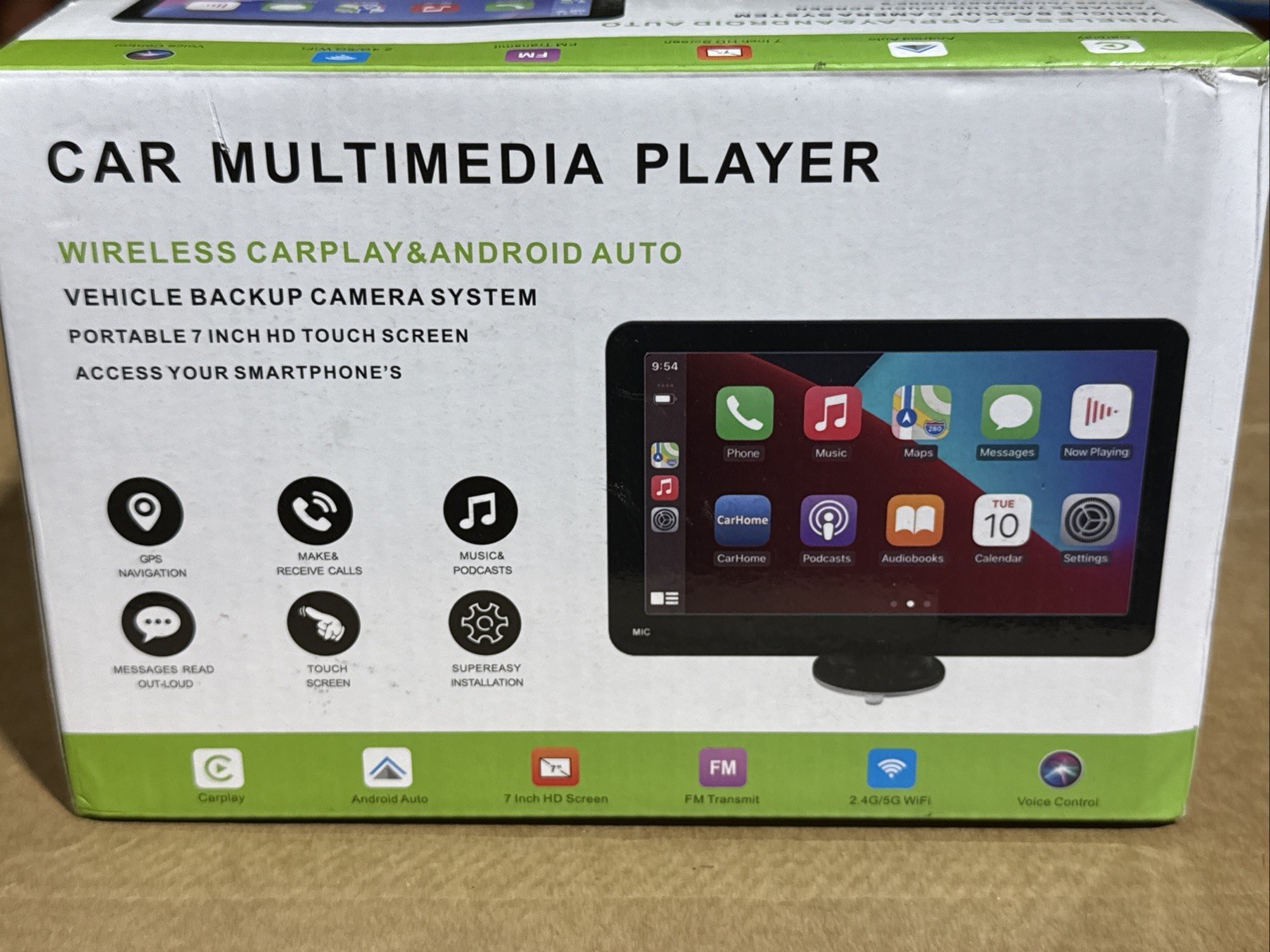 Wireless Portable 7” HD Touch Screen Car Multimedia Player New