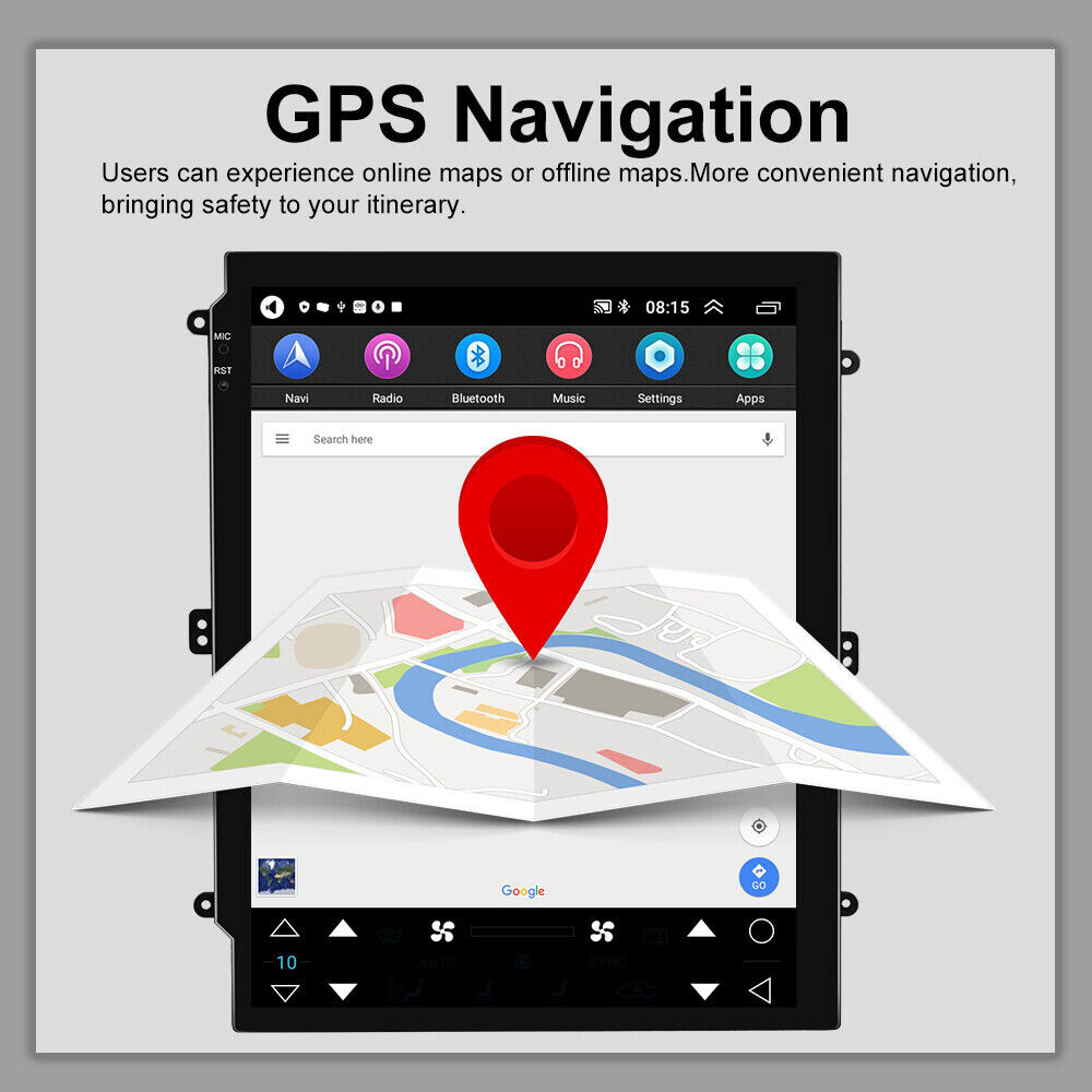9.7″ For Cadillac Escalade 07-14 Car Radio Stereo GPS Navi Carplay Camera BT 64G