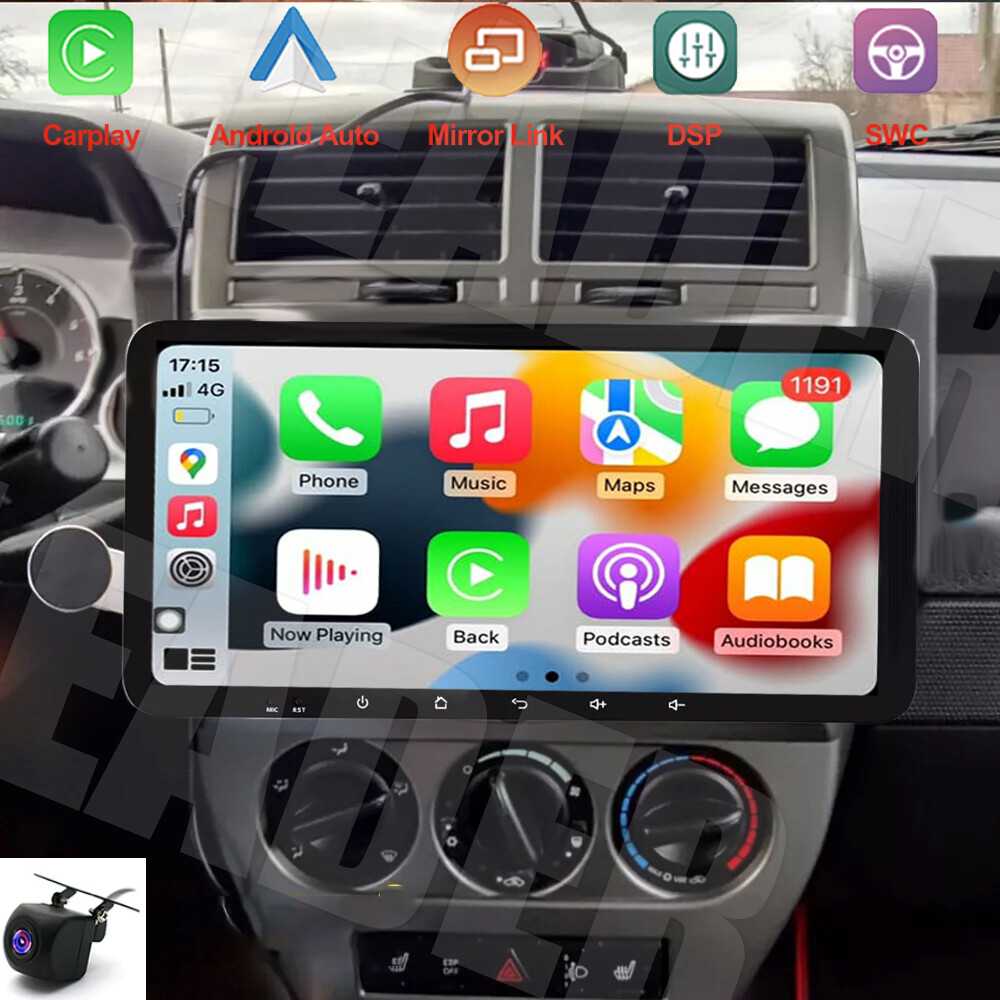 10.6″ For Jeep Liberty 2008 2009 -2011 Car Radio with Apple CarPlay Android 13