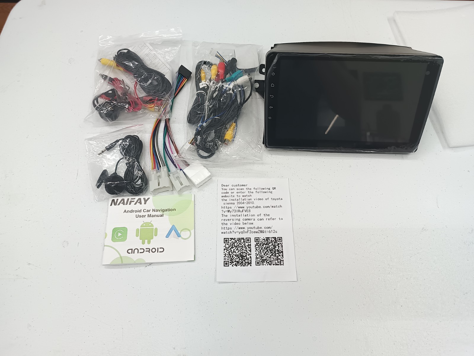 Naifay 9” Android Car Radio for Toyota Sienna 2004–2010 (Non-JBL) –