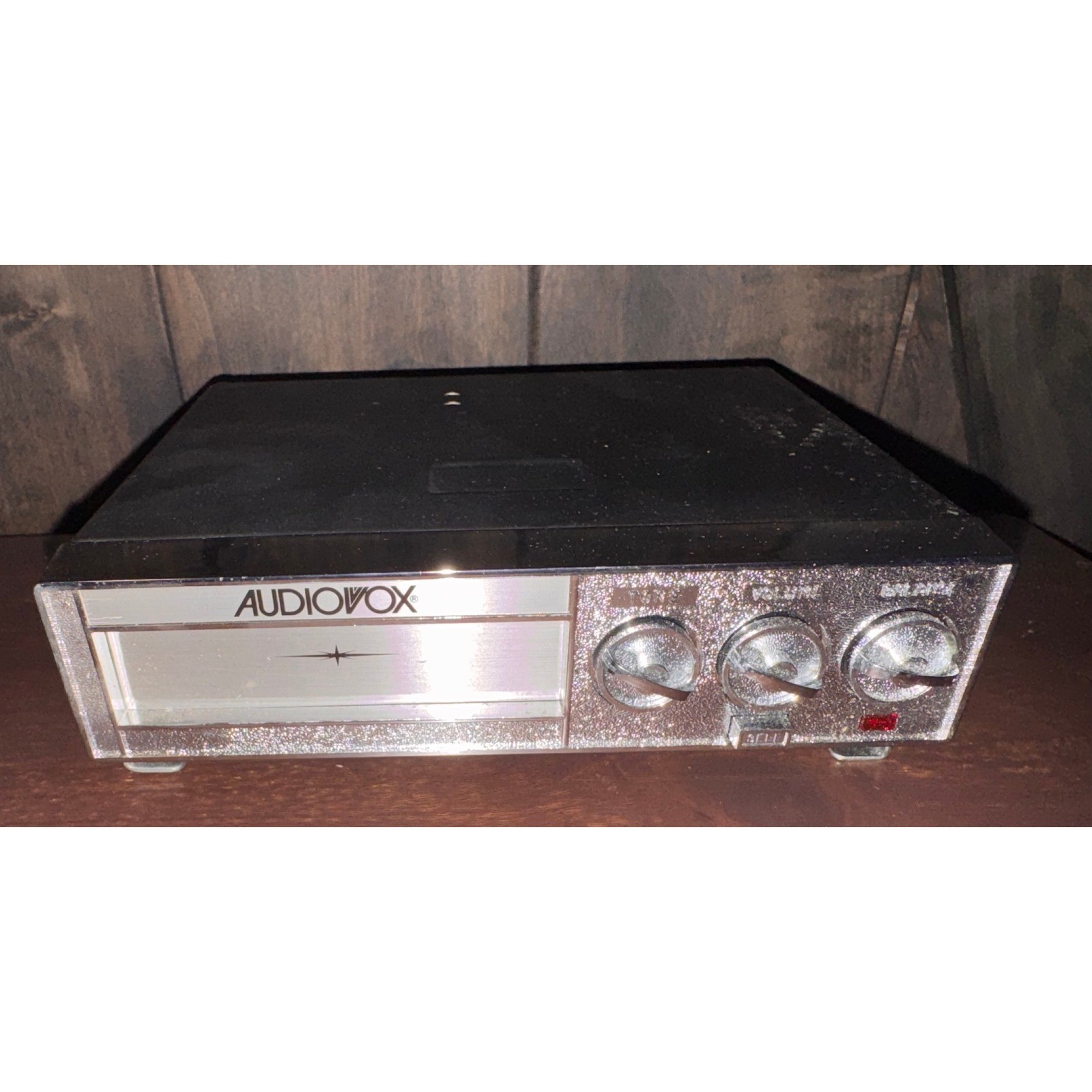 Audiovox C-915 8 Track Car Stereo Vintage Under Dash Player Chrome 12W Boxed