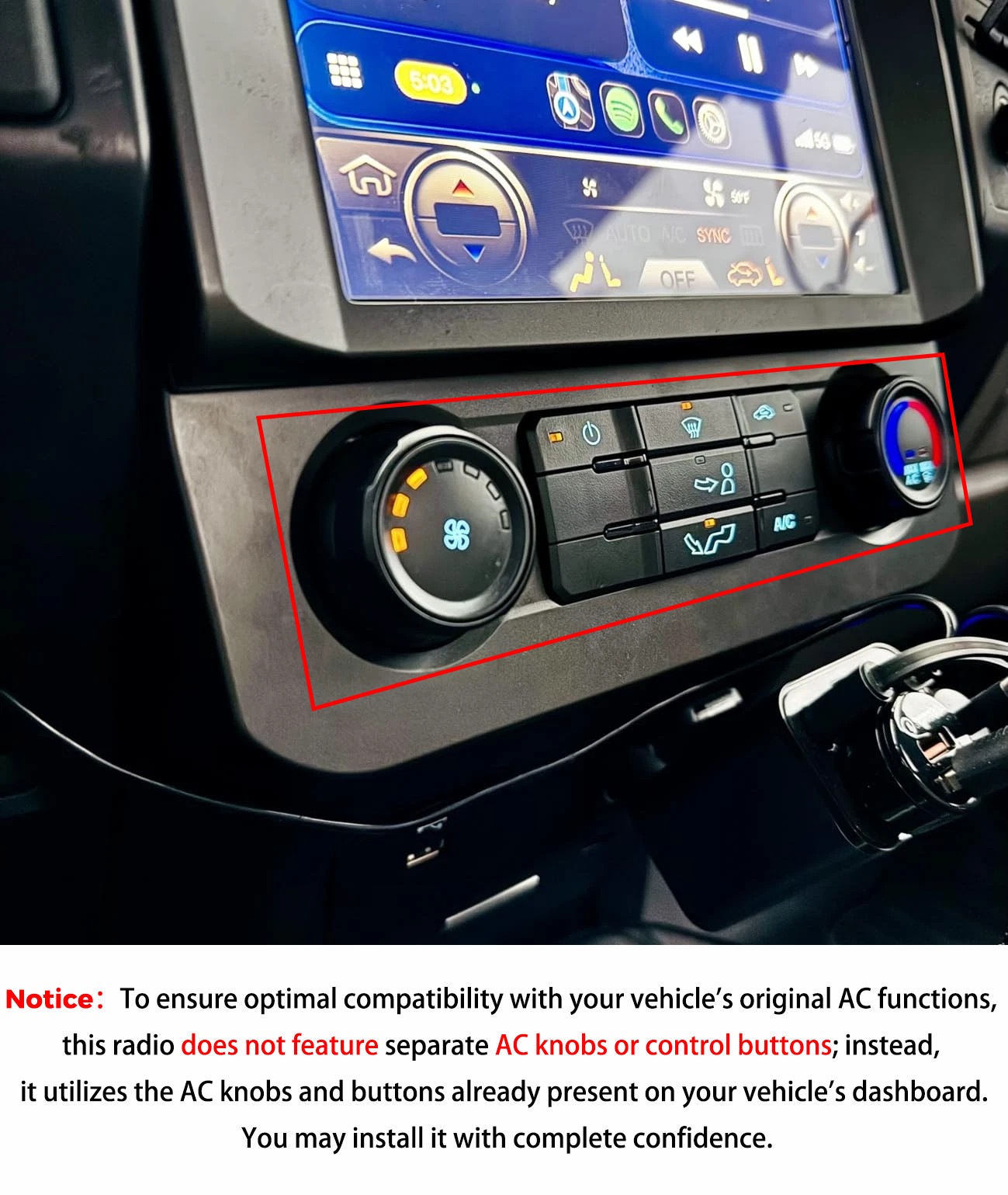 for Ford F150 Radio Upgrade 15 16 17 20,12.1inch QLED Touch Screen Stere