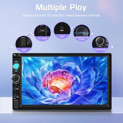 7 Inch Single Din Car Stereo MP5 Multimedia Player with Wireless Carplay