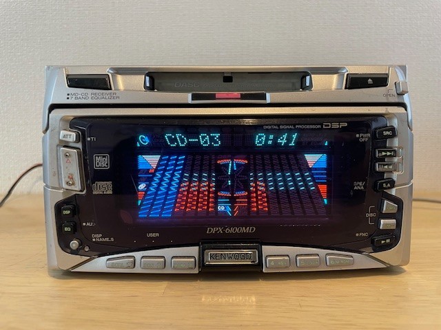 KENWOOD DPX-6100MD 2DIN CD MD Receiver CD MD CD playback OK MD malfunction