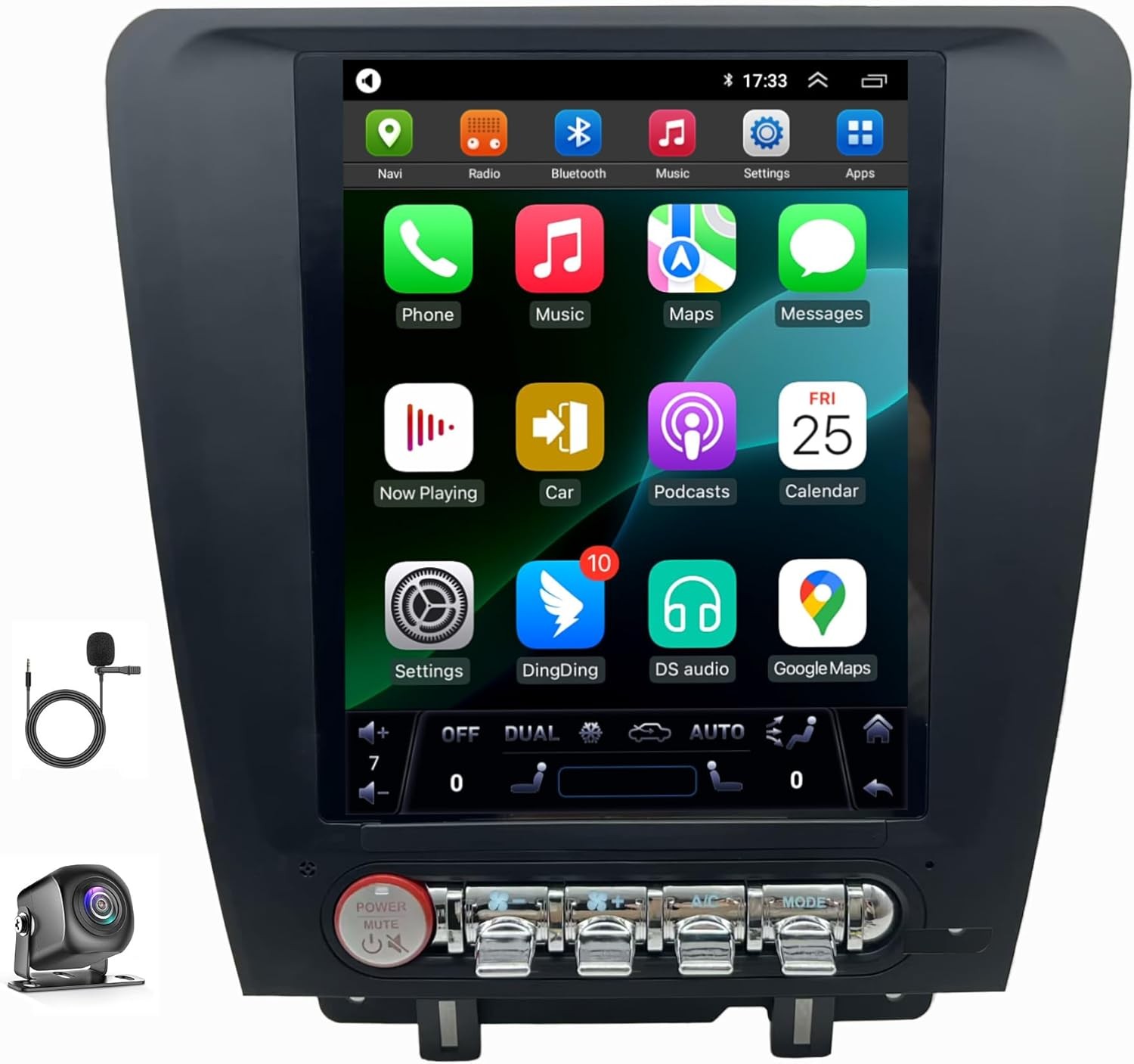 9.7″ Android Car Radio Stereo GPS Navigation Screen For Ford Mustang 2010-2014