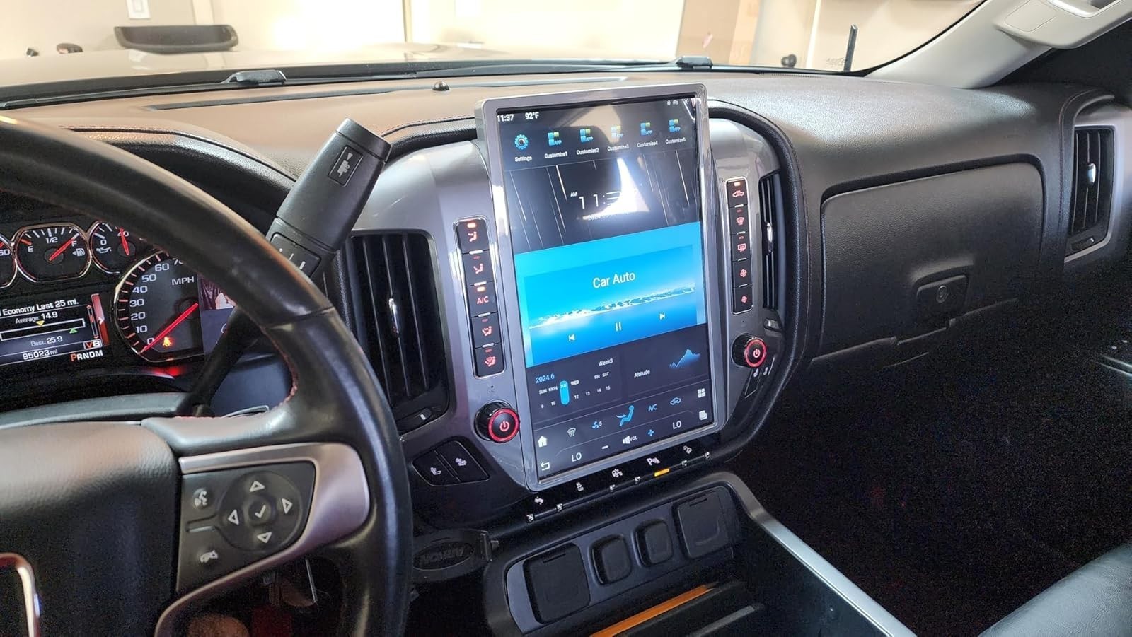For Silverado Sierra 14.4 inch Touch Screen Radio Stereo Apple Carplay GPS Navi