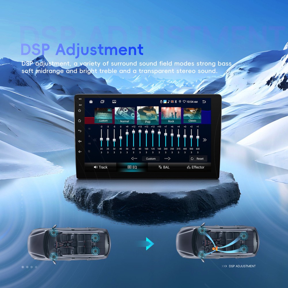 6G+128G 8 Core 2 Din CarPlay Car Stereo Radio Android 15.0 GPS Navi DSP WIFI IPS