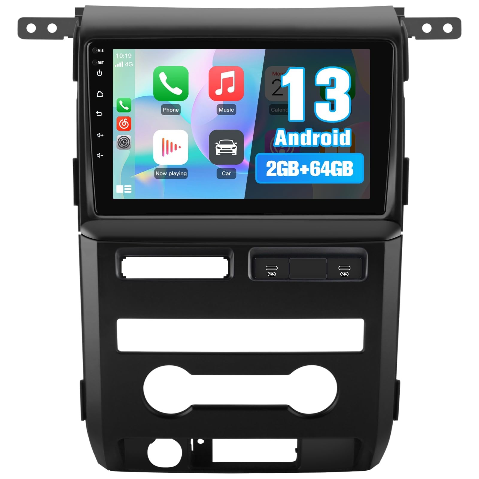 Android 13 2GB+64GB Car Radio Stereo for Ford F150 2009-2012 Manual AC(Low-en…