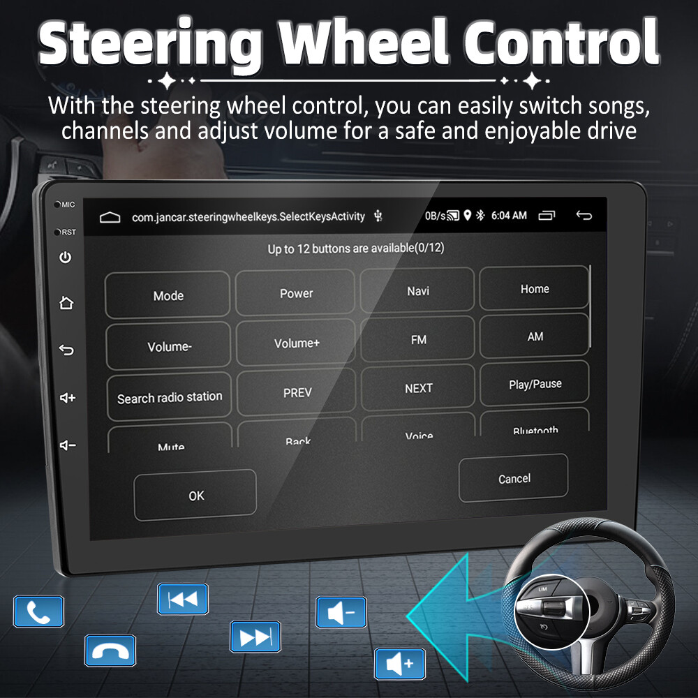 10″ Android 12 Car Radio Stereo Apple Carplay GPS Nav For Ford Mustang 10-14