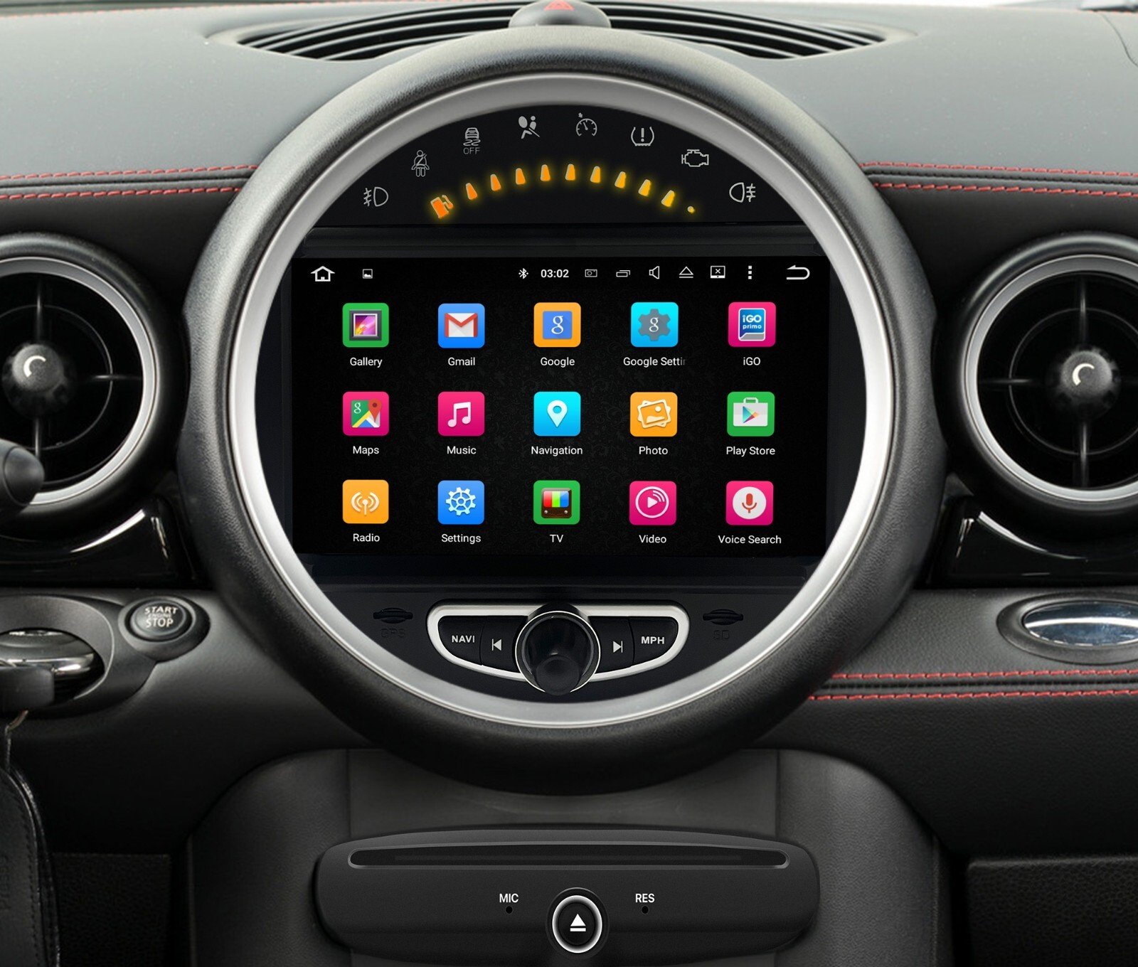 Android Stereo Touch screen For BMW Mini Cooper R56 R57 R58 Upgrade 256G ForUSA