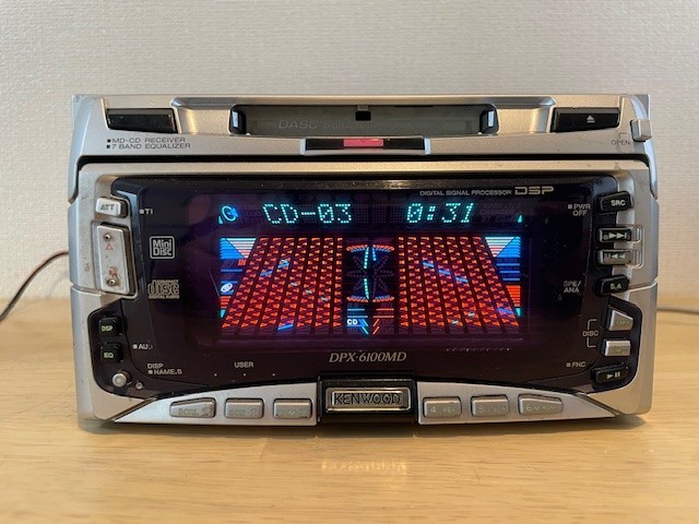 KENWOOD DPX-6100MD 2DIN CD MD Receiver CD MD CD playback OK MD malfunction
