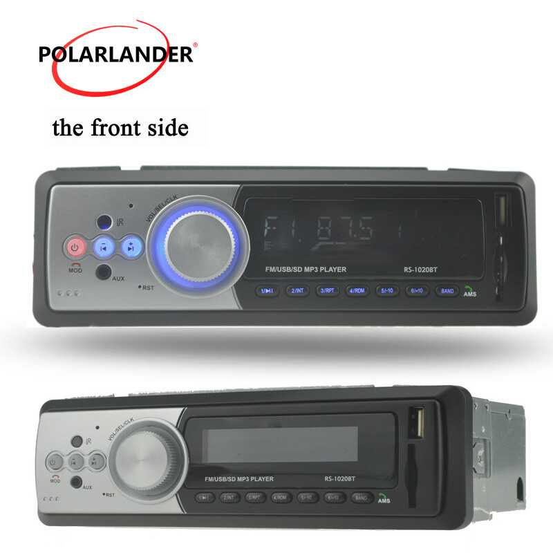 1 DIN USB SD MMC Card Reader Bluetooth ＋Microphone FM Receiver Car Audio Stereo