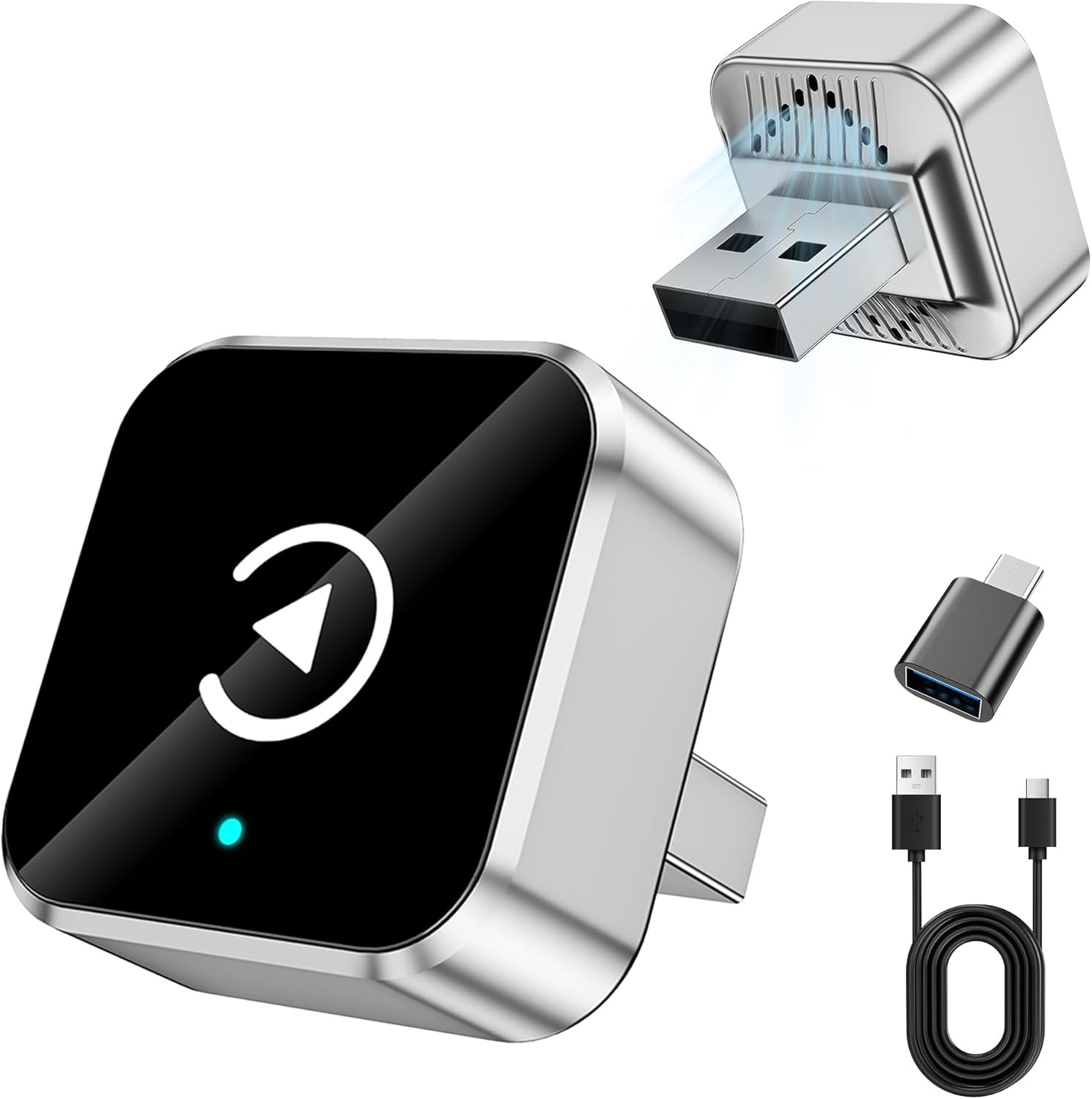 2026 Upgraded Wireless CarPlay & Android Auto Adapter, Fast Connection, Universa
