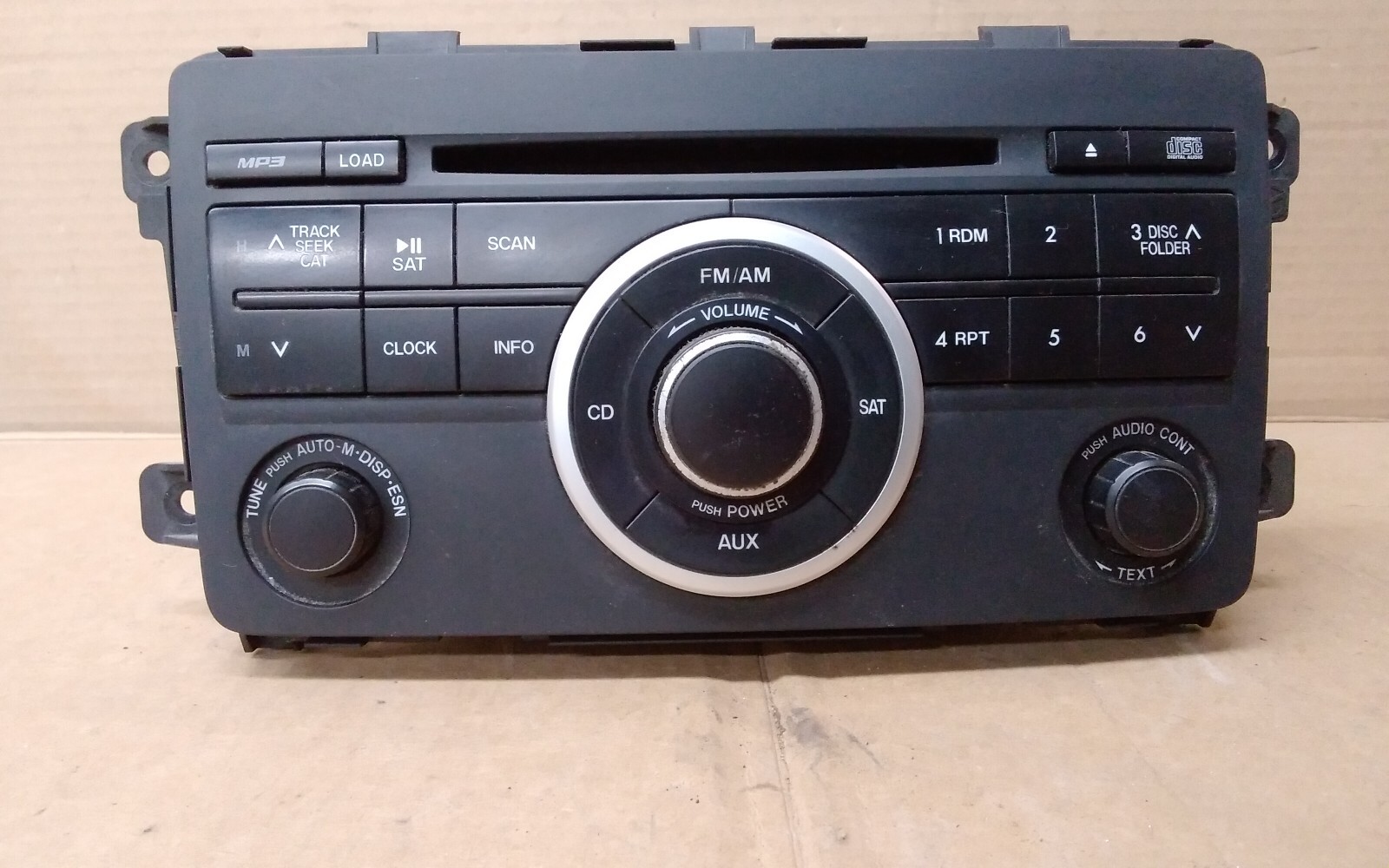 2010 MAZDA CX-9 AM FM CD RADIO 6 SPEAKER ID- TE9166AR0B MATTE FINISH