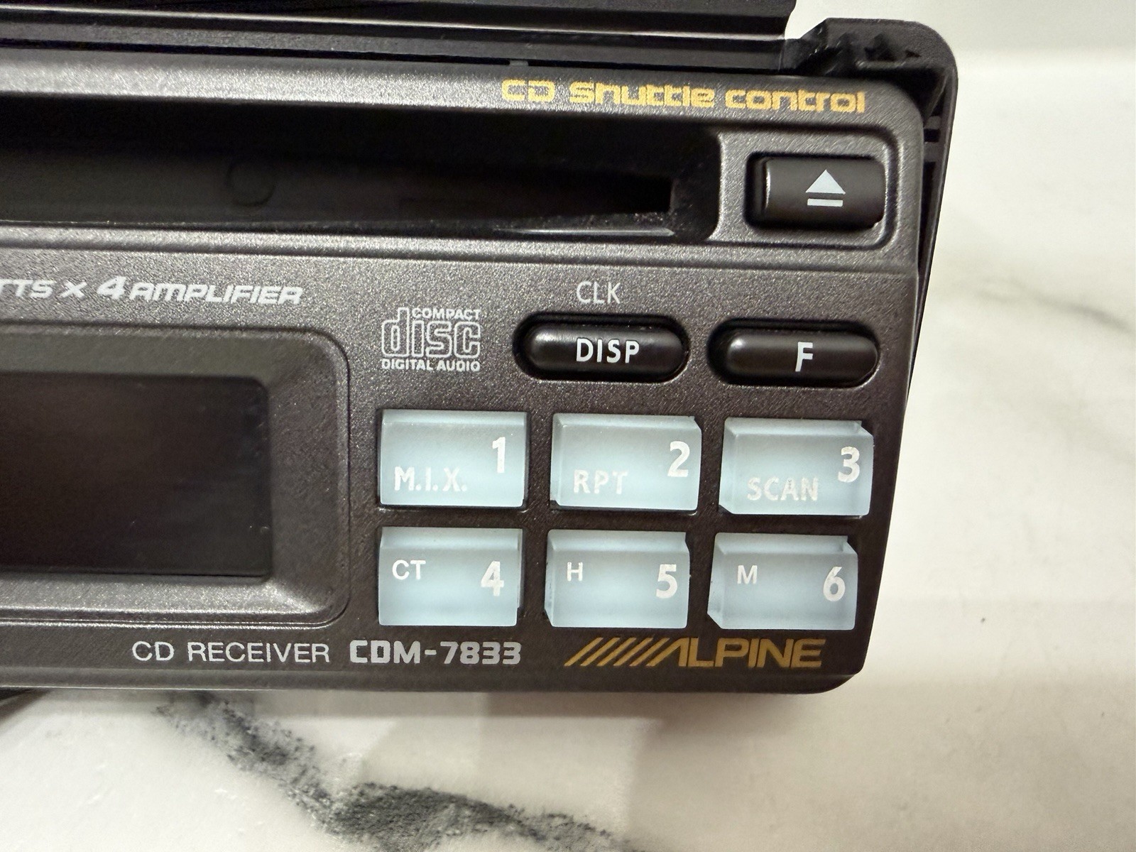 ALPINE Car Audio Stereo In Dash CD Unit Old School CDM-7833 Vintage Rare! W Box