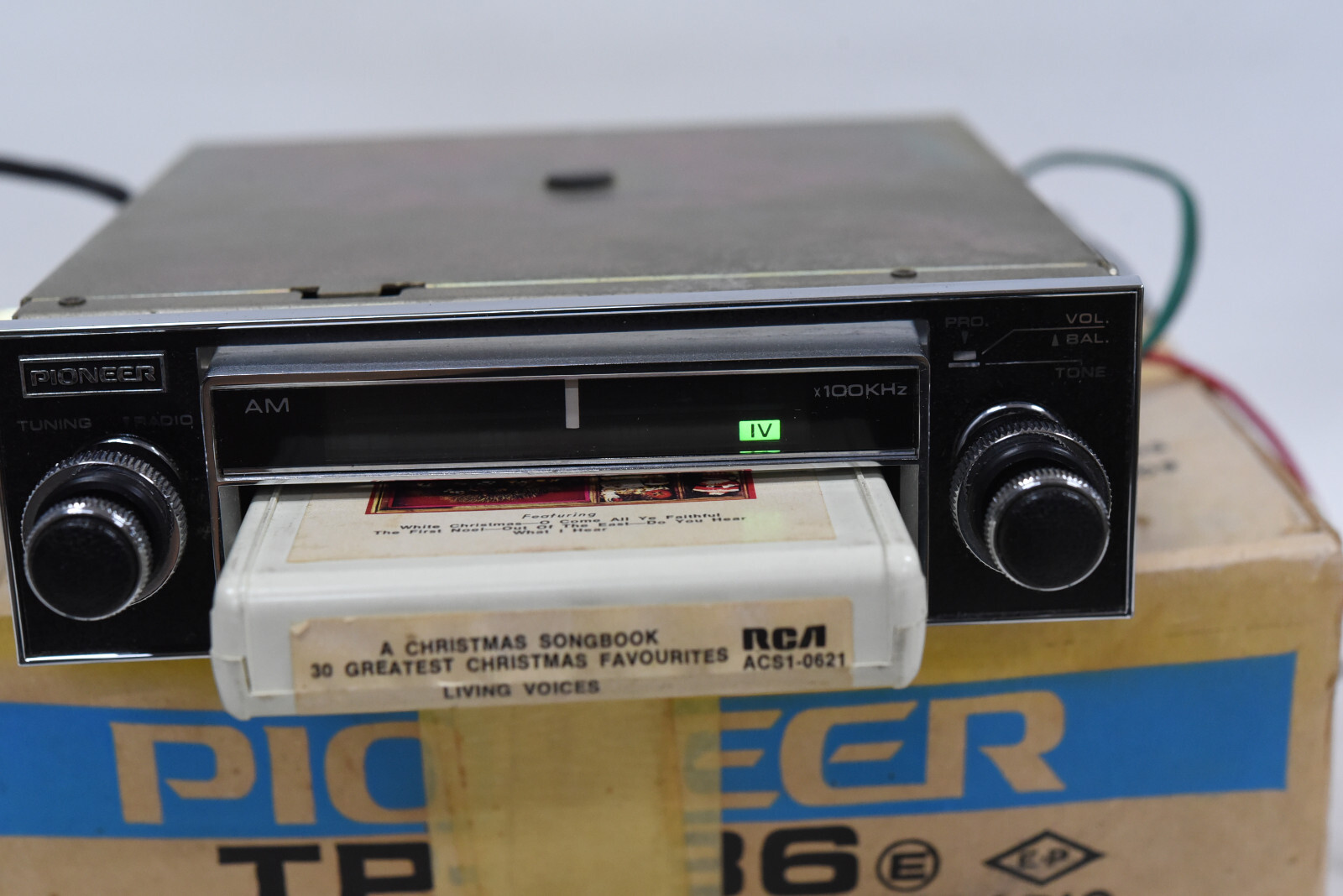 Pioneer TP-A86 8-Track Tape Player Car Stereo with AM Radio – Vintage – NEW Belt