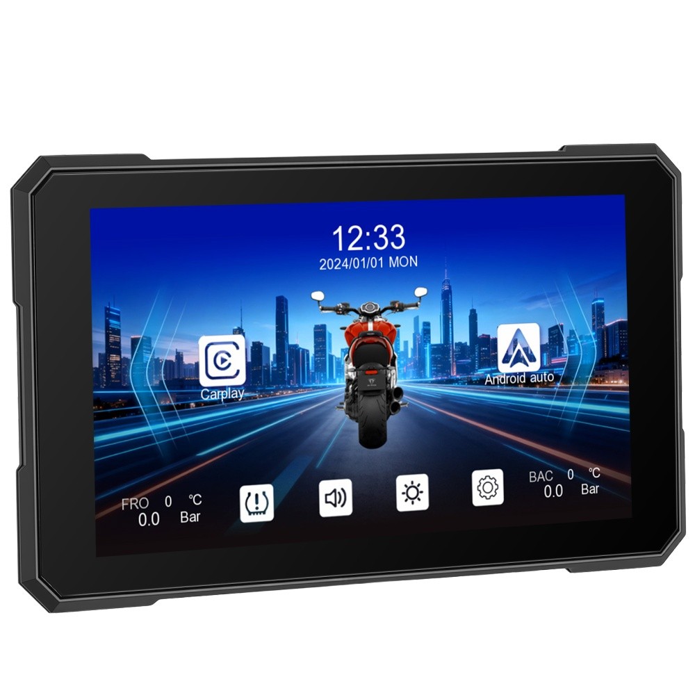 5″ Motorcycle Carplay Navigation Wireless CarPlay Android Auto IP67 Touch Screen