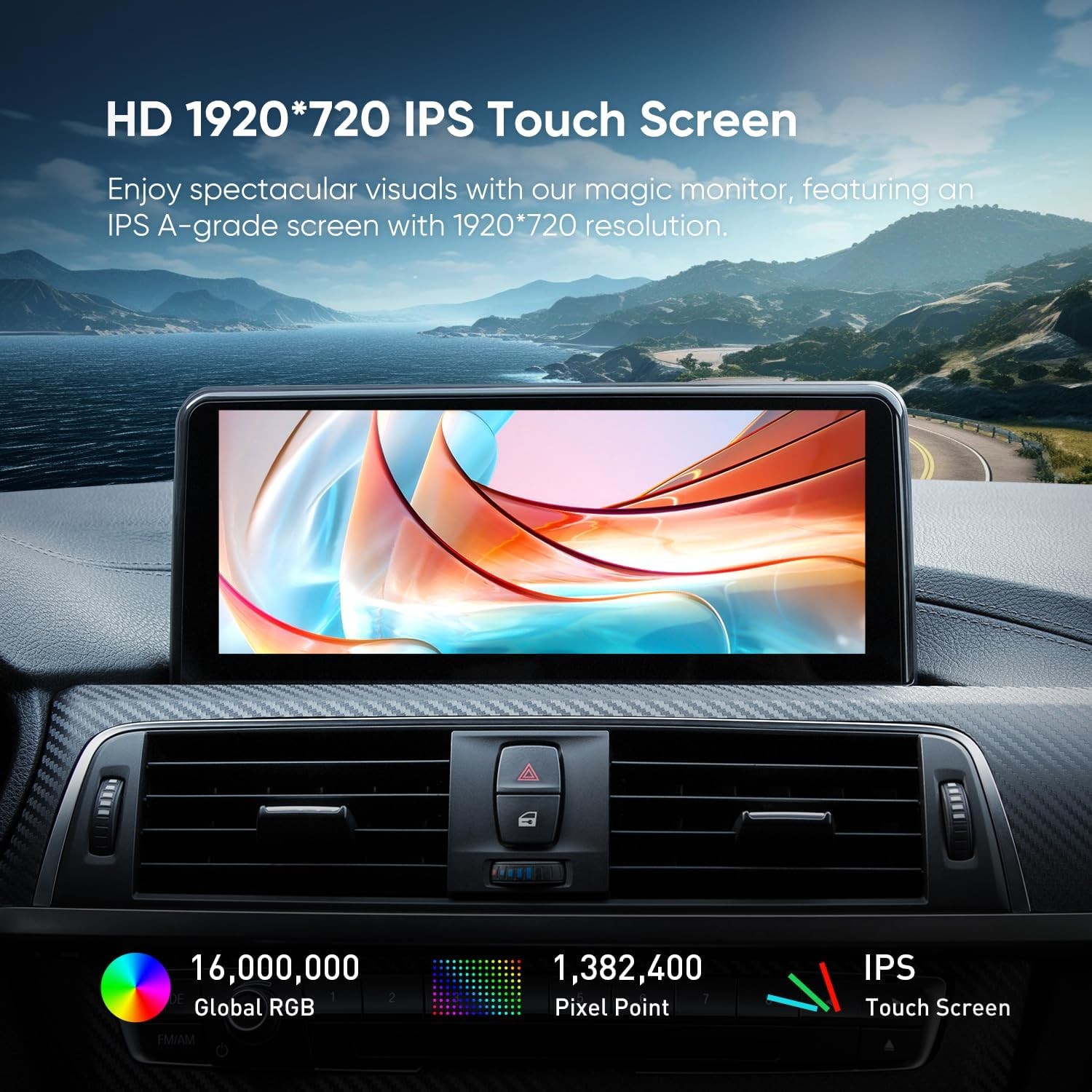 AINAVITO 10″ F30 Carplay Screen Radio for BMW 3/4 Series 4G+64G 8 Core *6126A4A