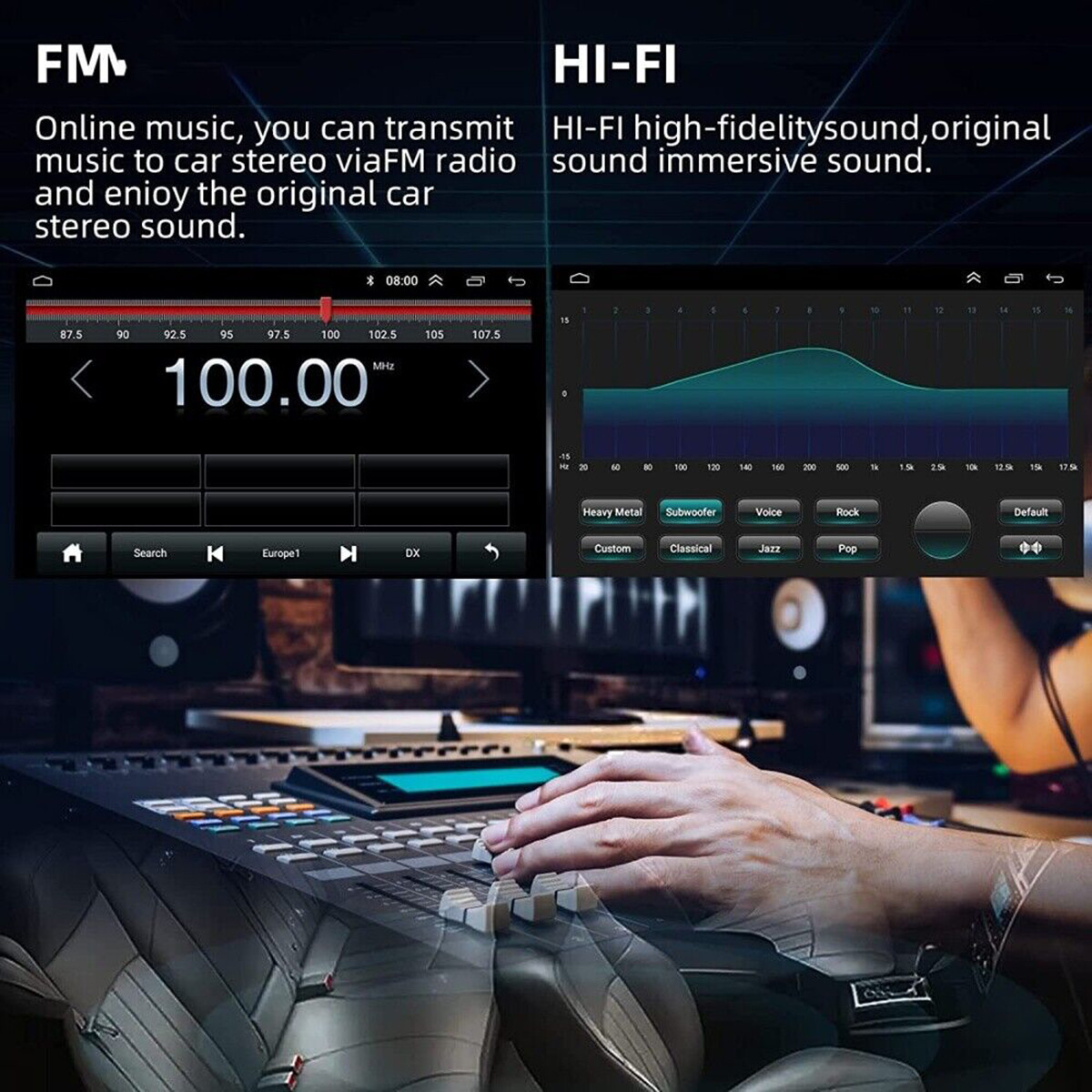 For 2007-2011 Honda CRV Android Apple Carplay Car Stereo Radio GPS Navi Player