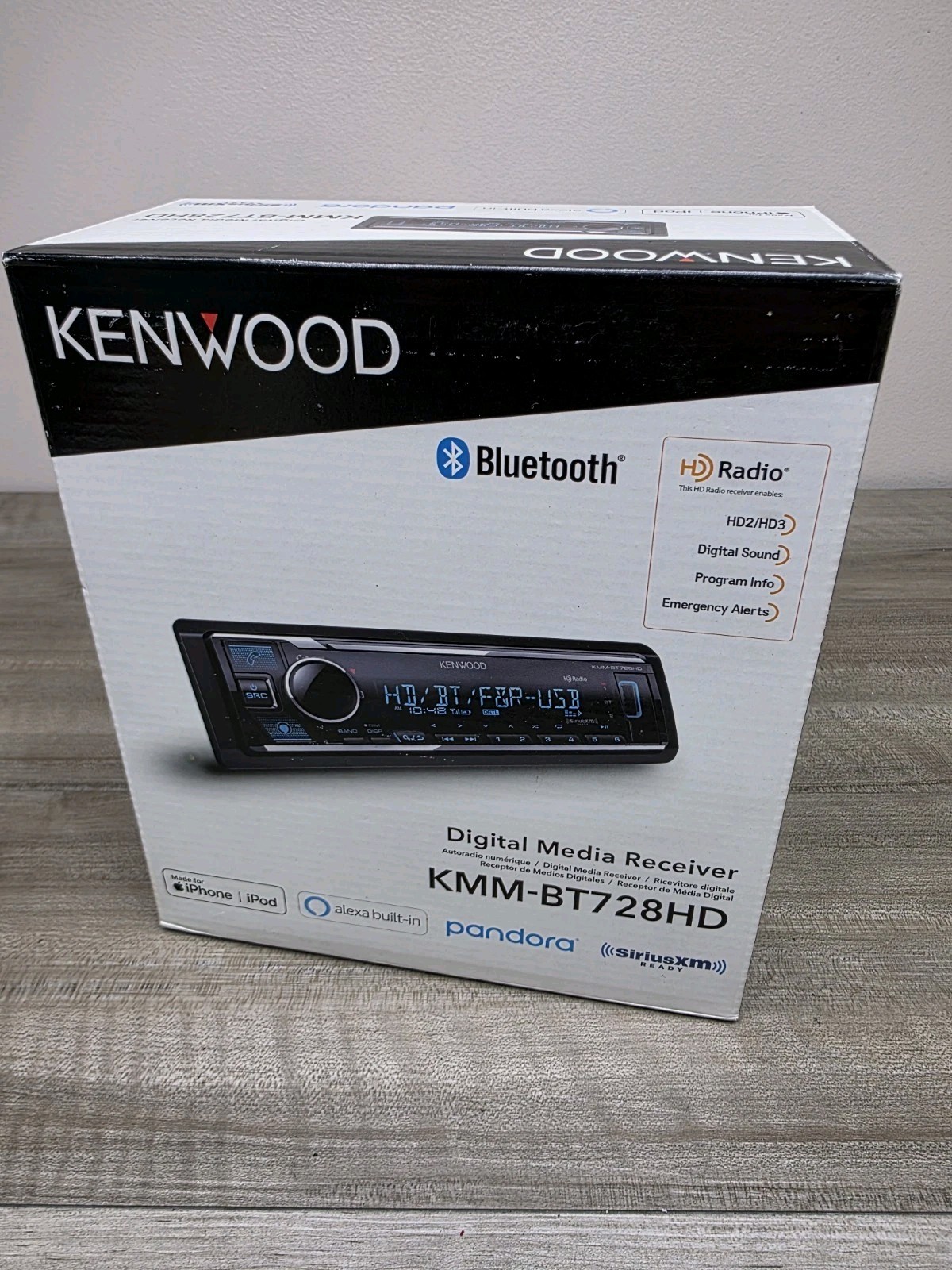 Kenwood KMM-BT728HD 4V PREOUT II 13-band EQ II HD Radio II Mp3/USB II BLUETOOTH