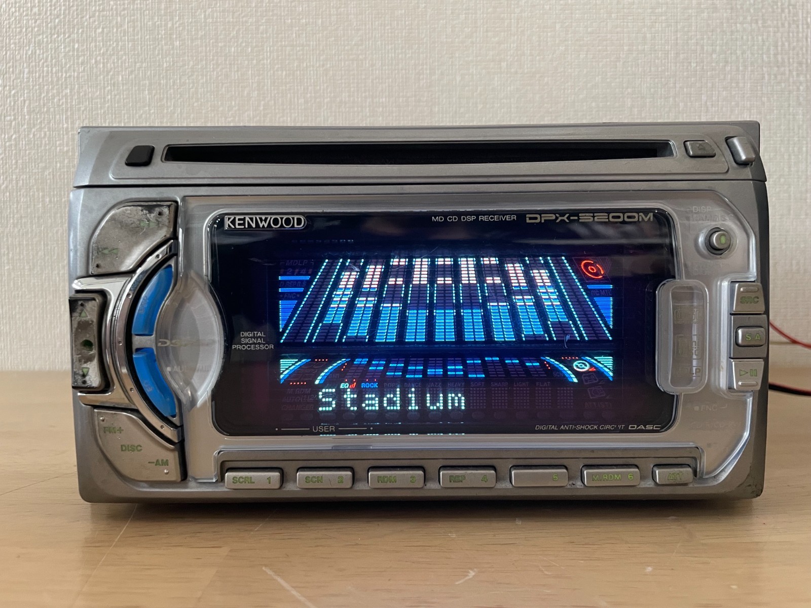 KENWOOD DPX-5200M 2DIN Car Audio CD MD MDLP Player Operation Confirmed Very Good