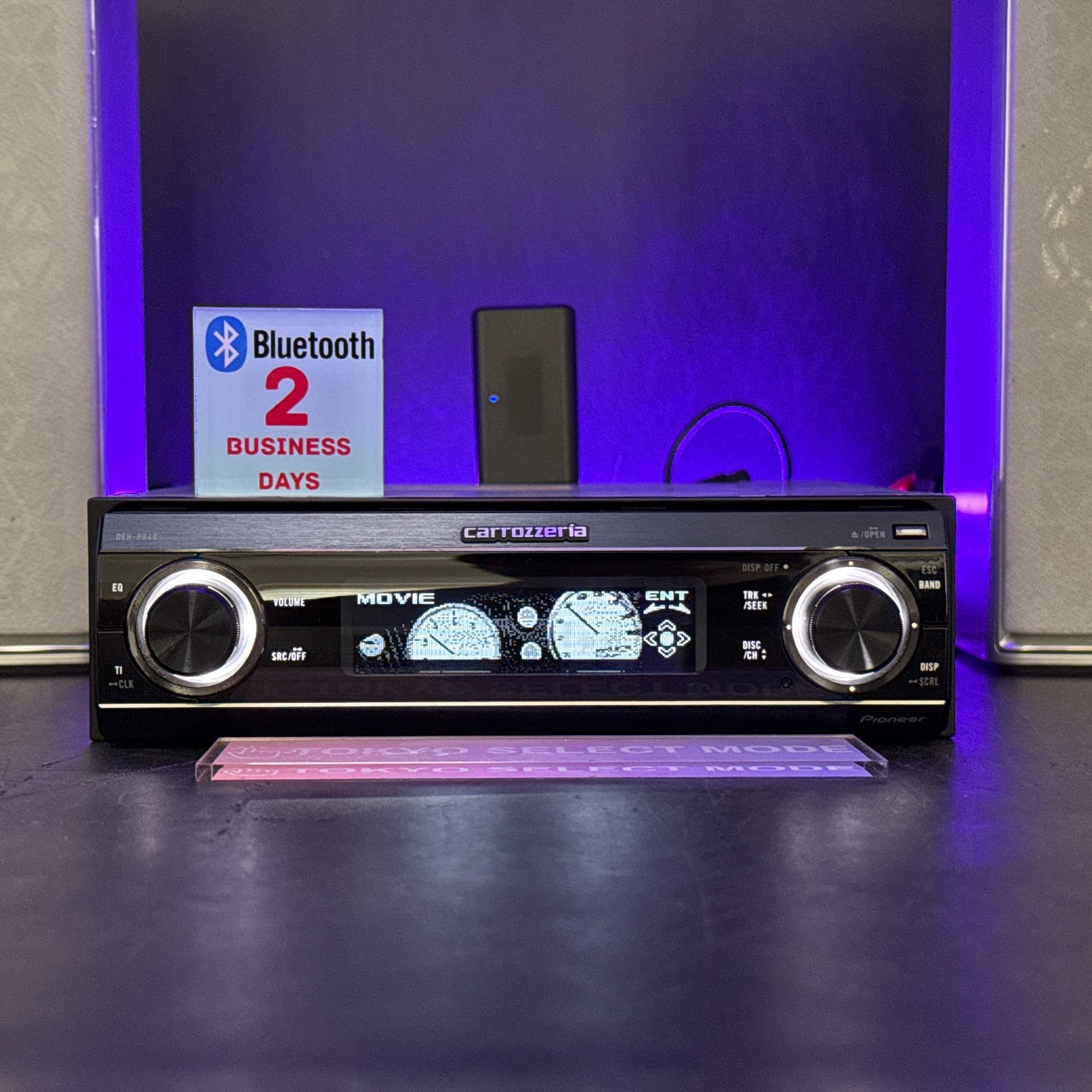 Pioneer Carrozzeria DEH-P940 CD Player DSP SFC AUX 1DIN Added BT Tested In Stock