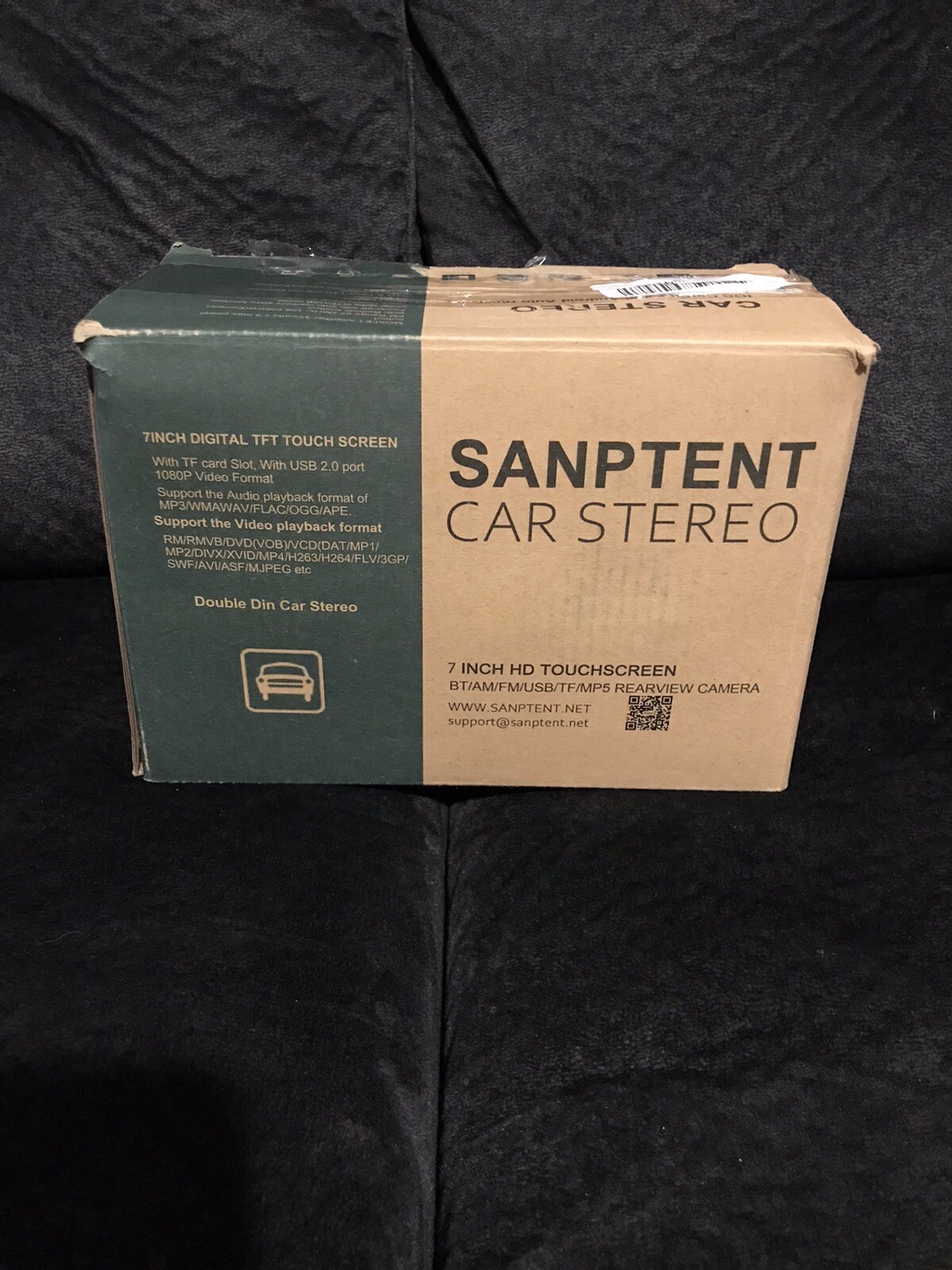 Sanptent Black 7 Inch HD Touchscreen Bluetooth FM Radio Stereo. Read Description