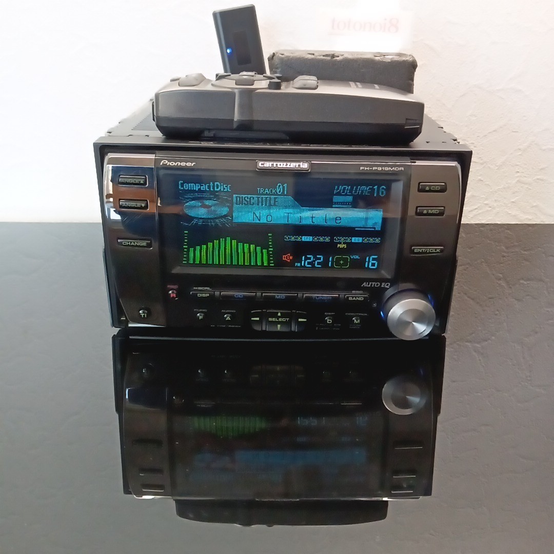 Pioneer Carrozzeria FH-P919MDR MD/CD Car Audio DSP SFC AUX Operation confirmed