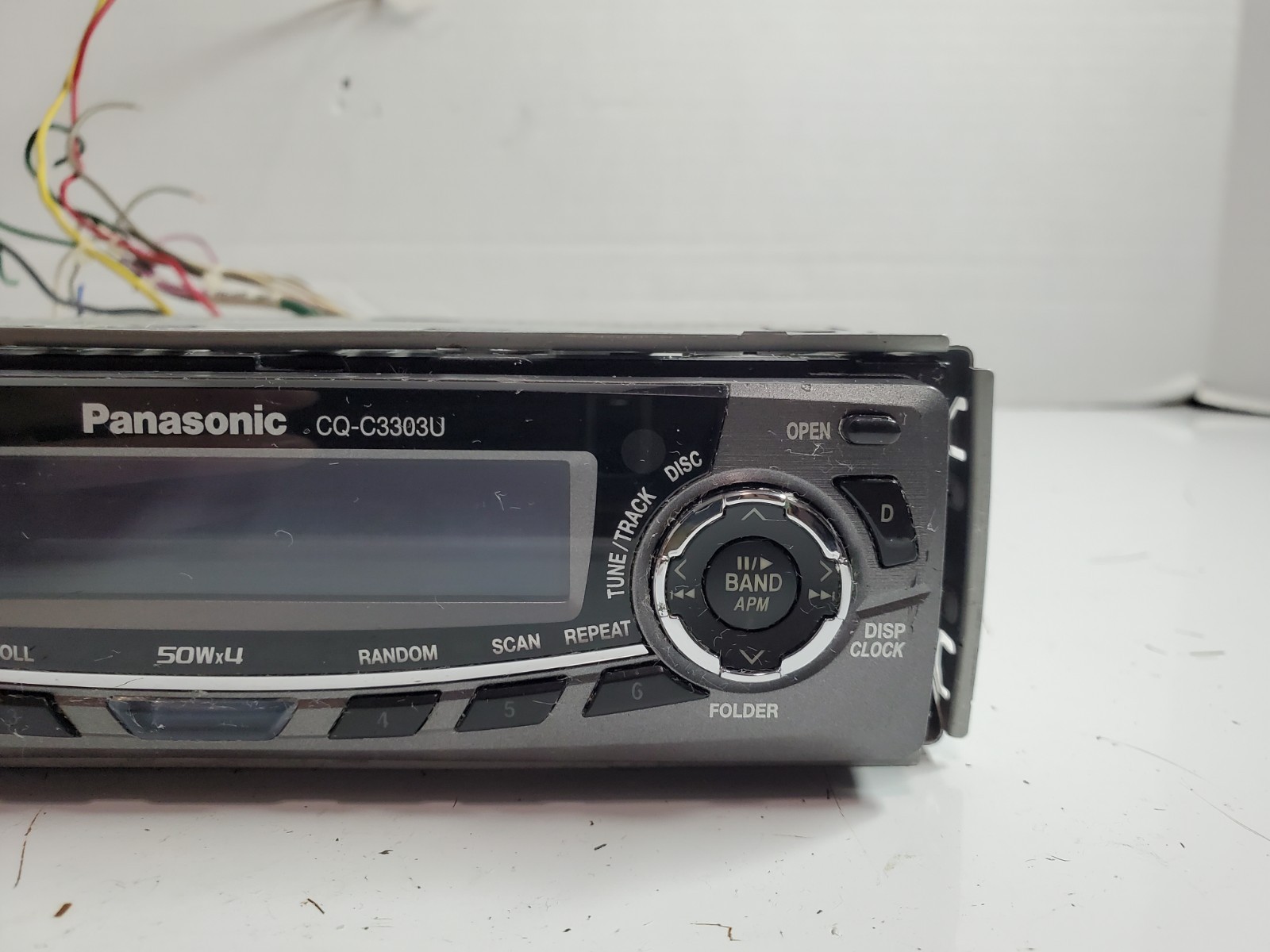 Panasonic CQ-C3303U Single DIN Car MP3 CD Player – Missing Trim – TESTED