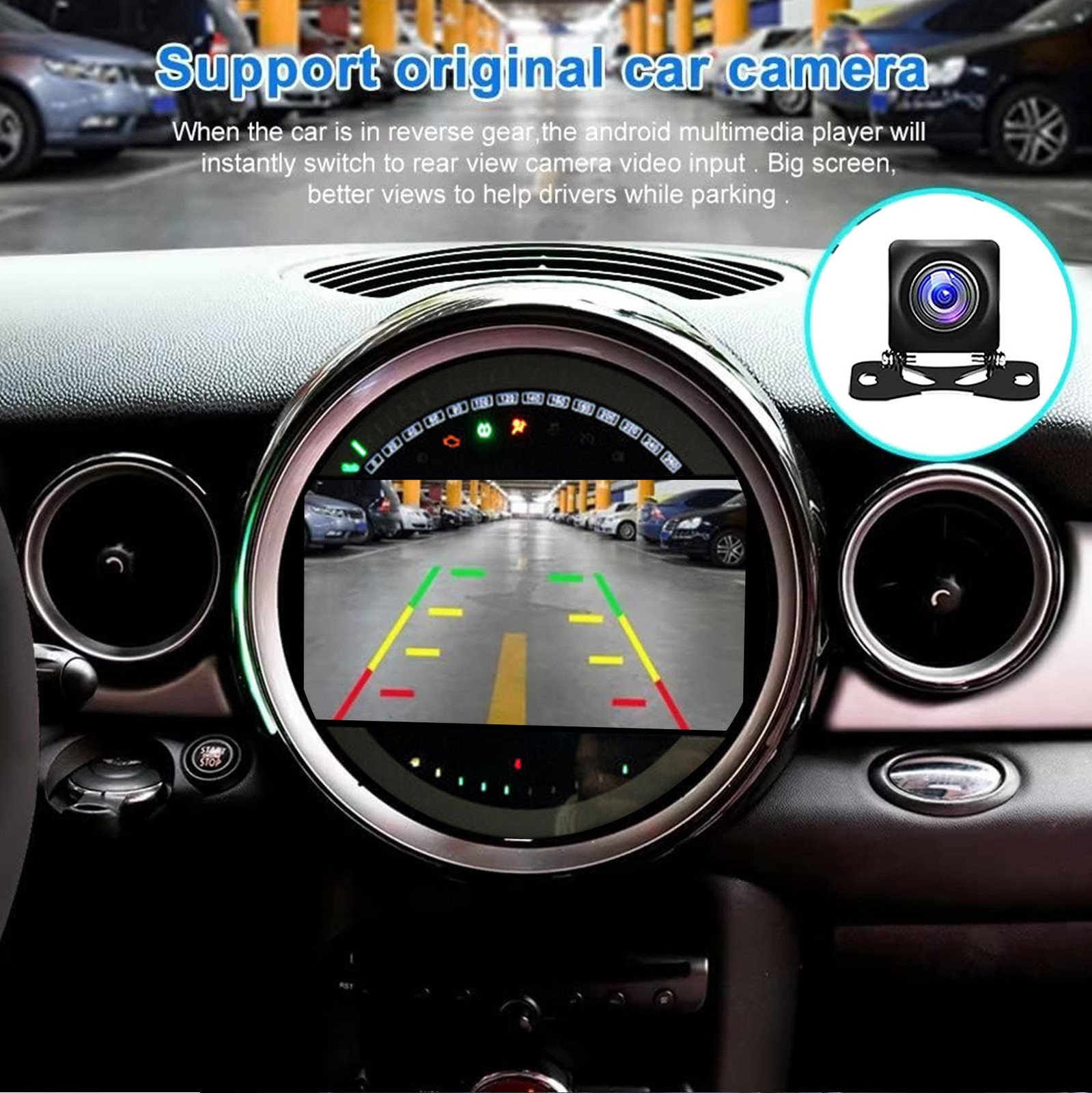 Android 13 Carplay Stereo Screen for BMW Mini Cooper 2007-2015 R60 R56 MPH Wifi