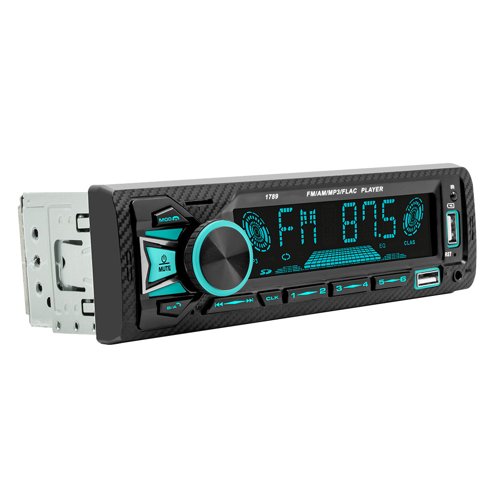 Single 1 DIN Car Stereo Radio Bluetooth MP3 Player AUX USB AM FM Audio Receiver